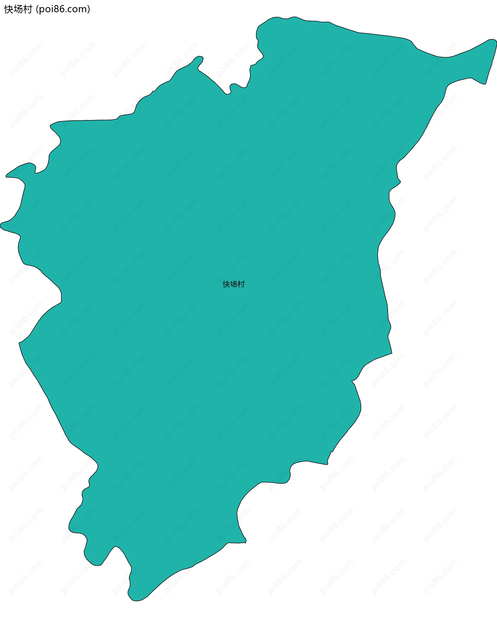 快场村边界地图