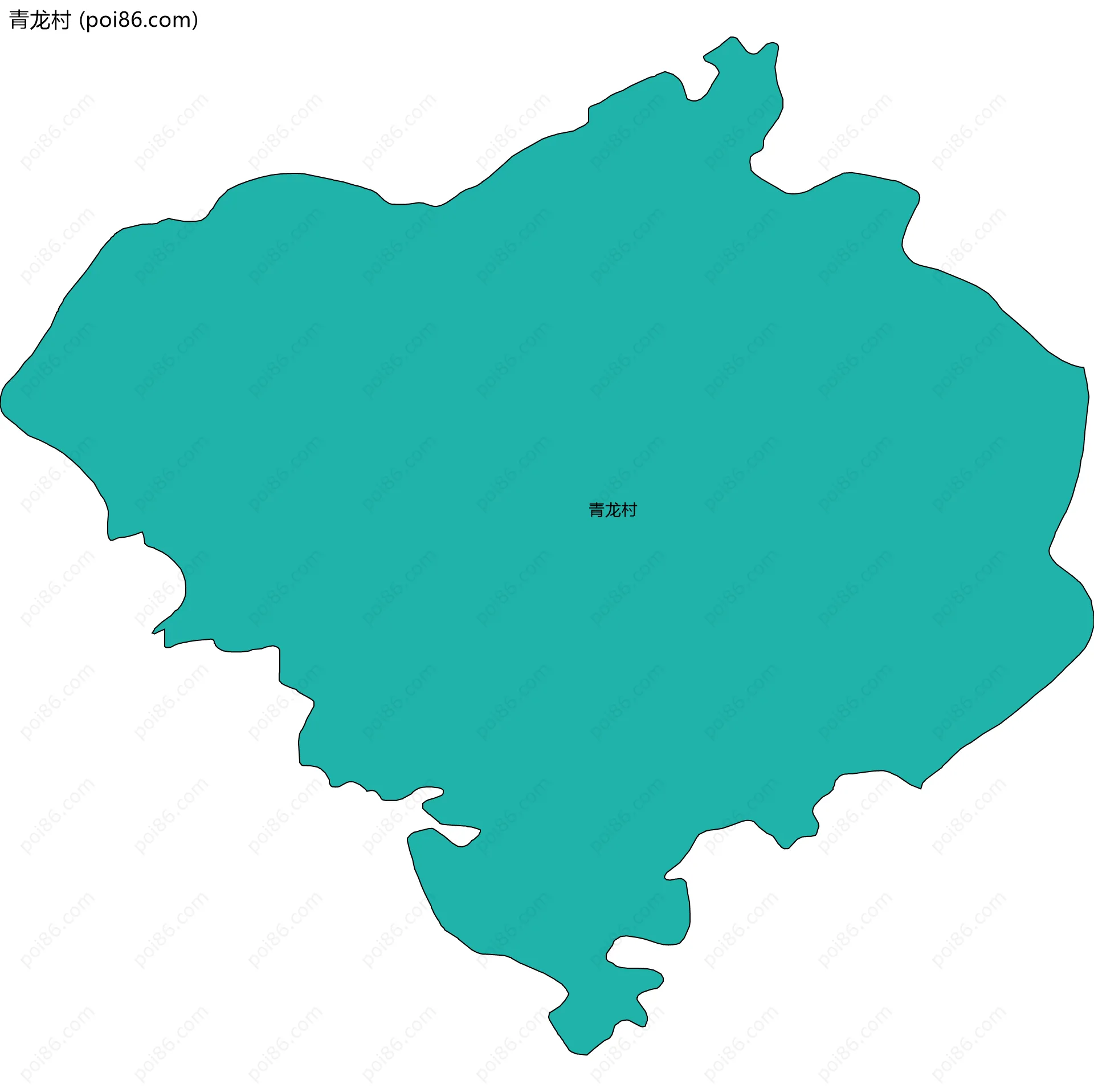 青龙村边界地图