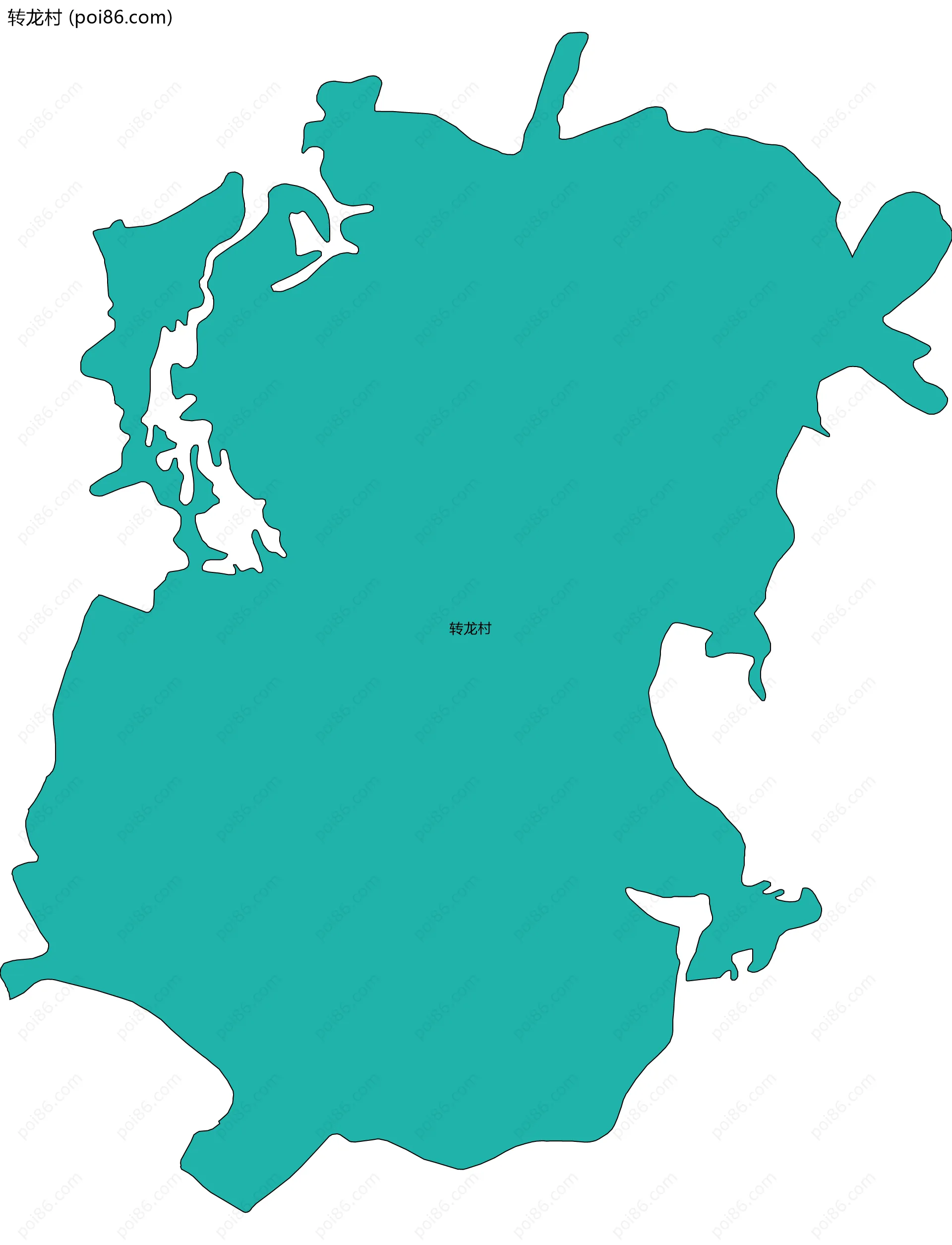 转龙村边界地图
