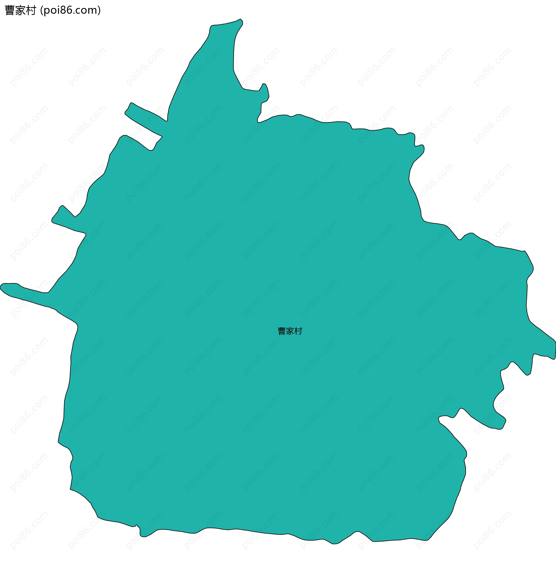 曹家村边界地图