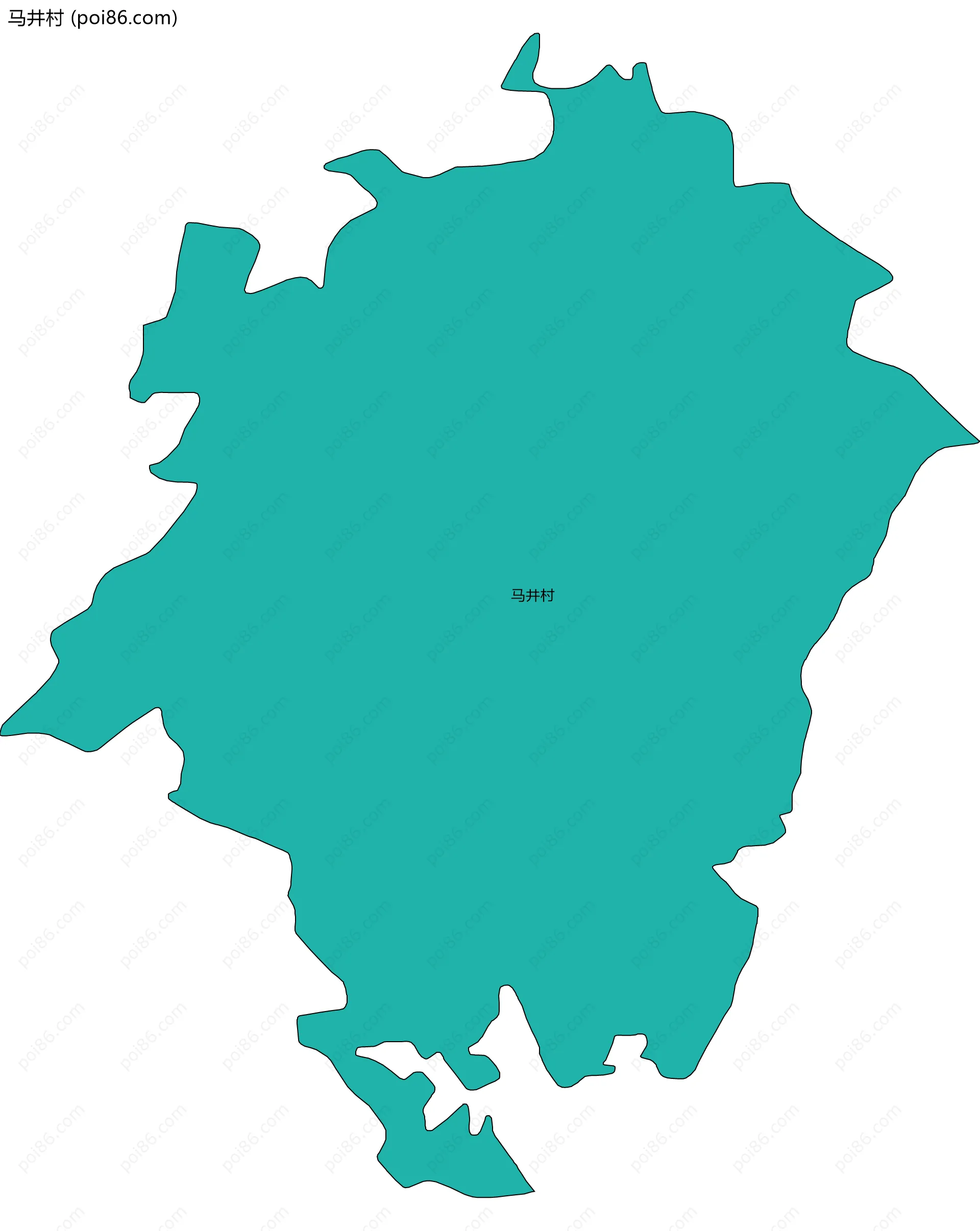 马井村边界地图