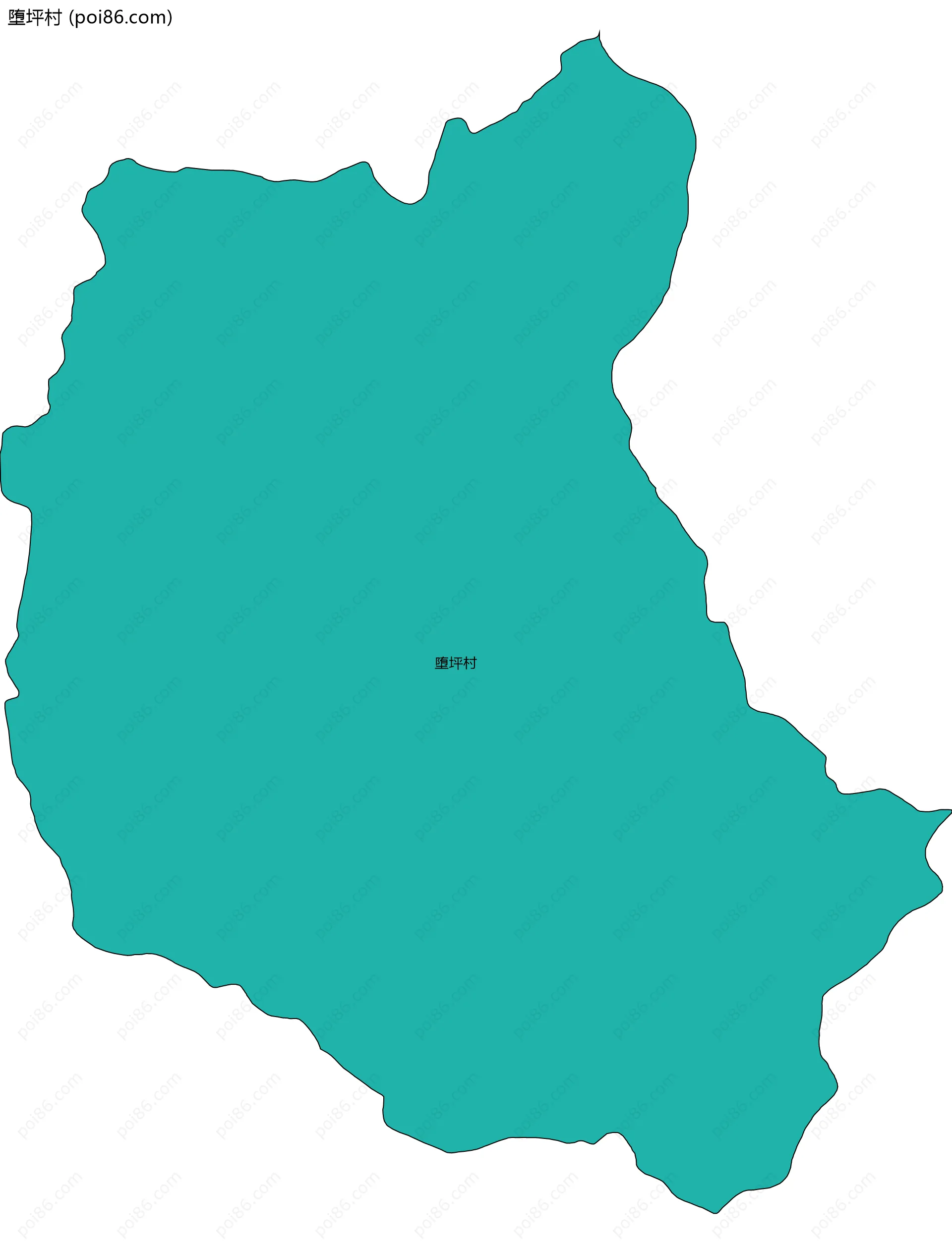 堕坪村边界地图