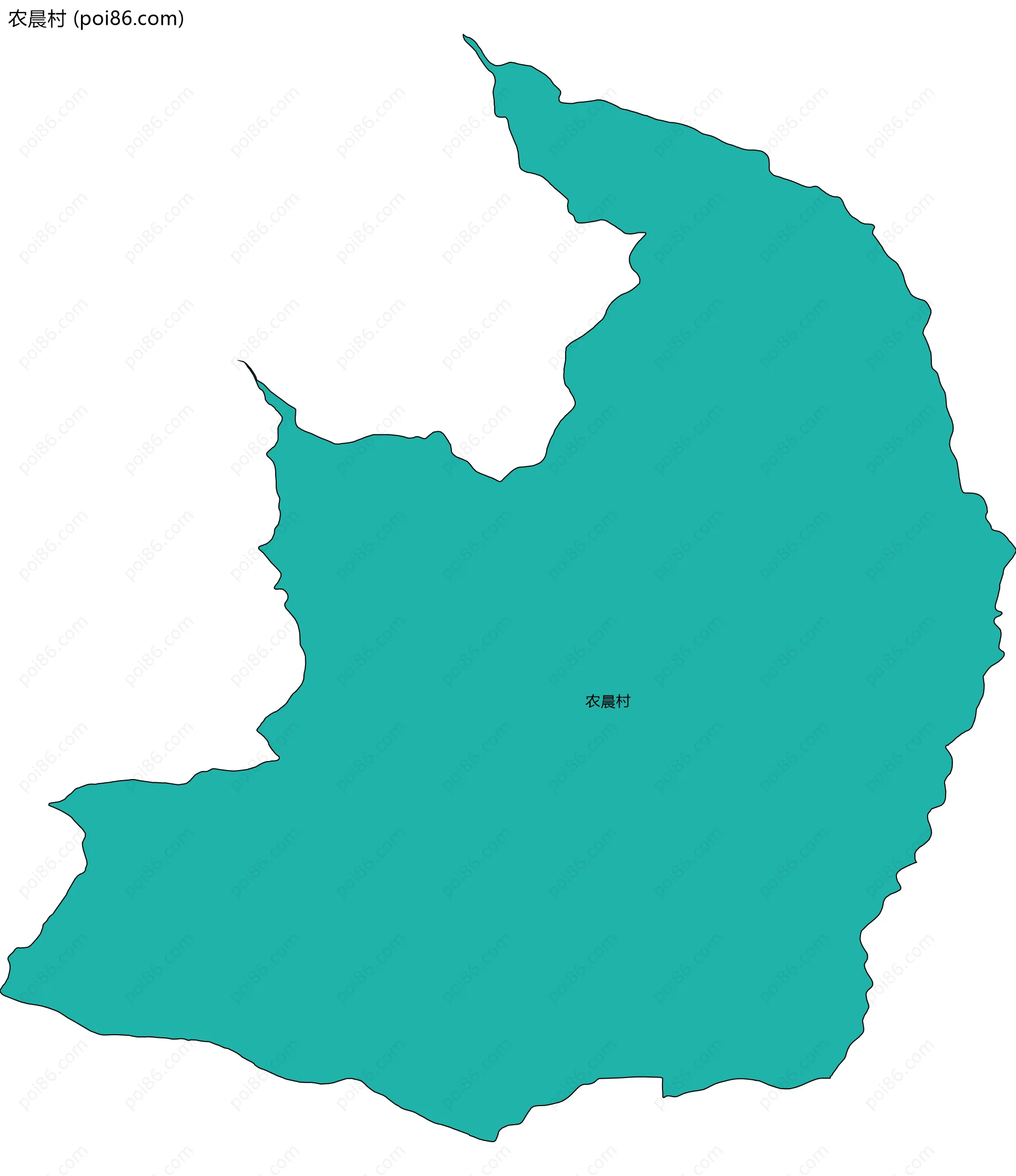 农晨村边界地图