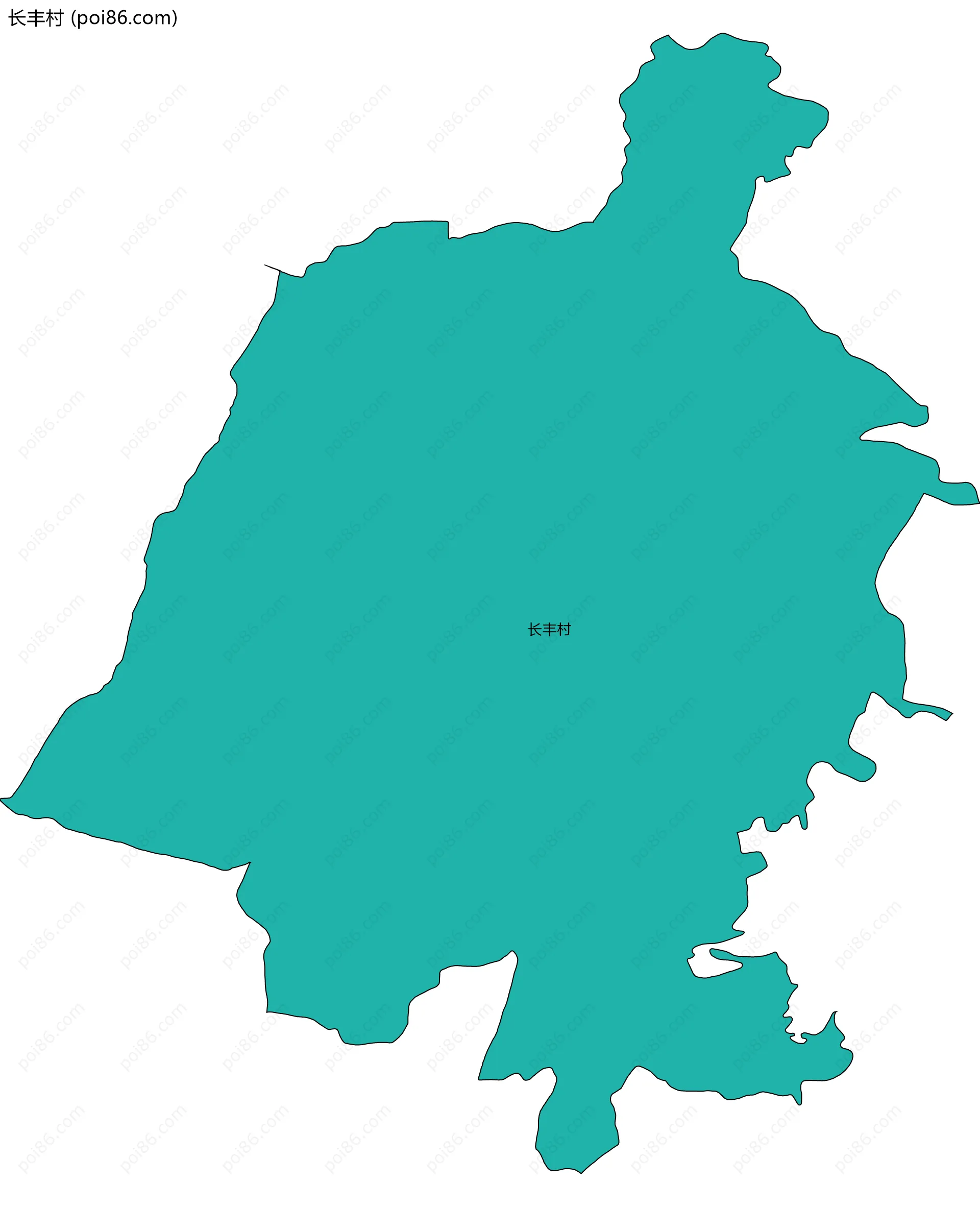 长丰村边界地图