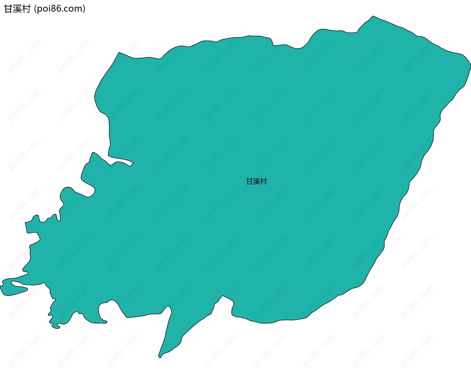 甘溪村边界地图