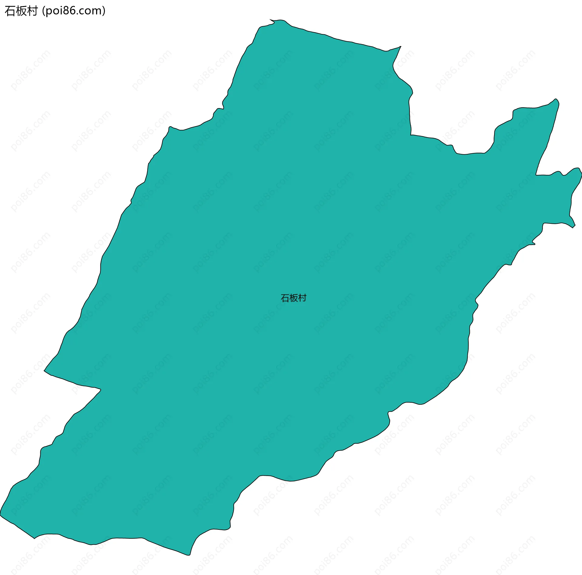 石板村边界地图