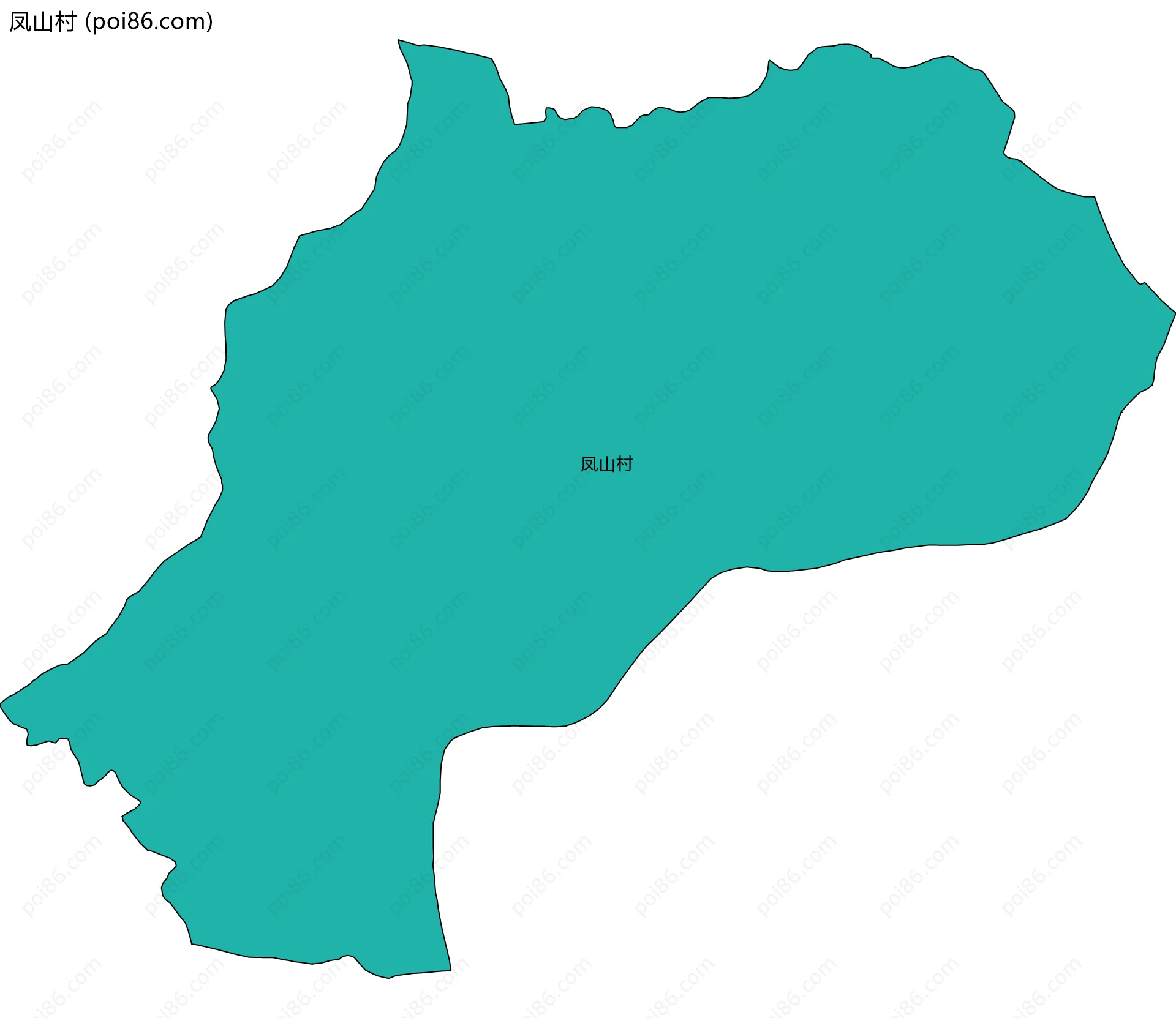 凤山村边界地图