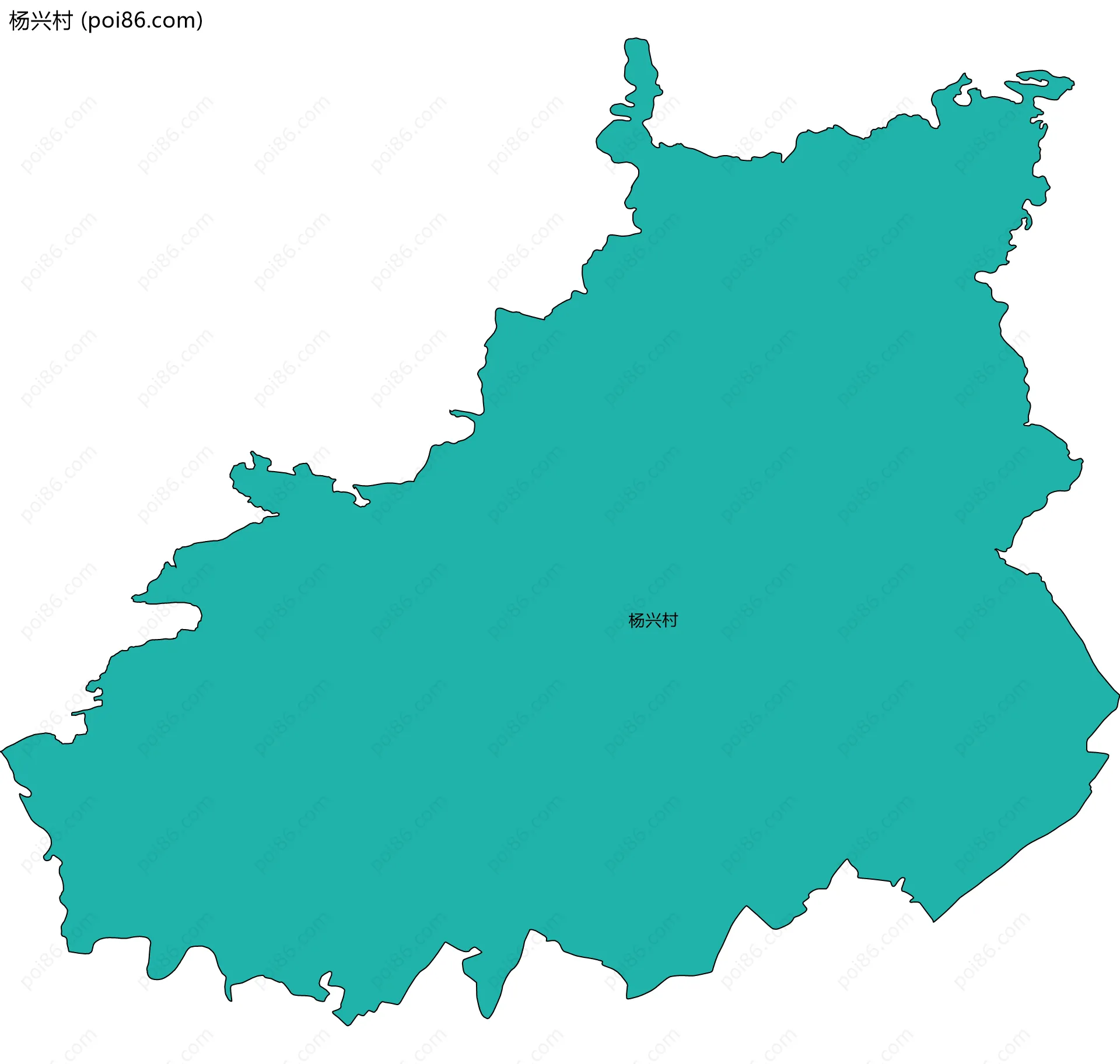 杨兴村边界地图