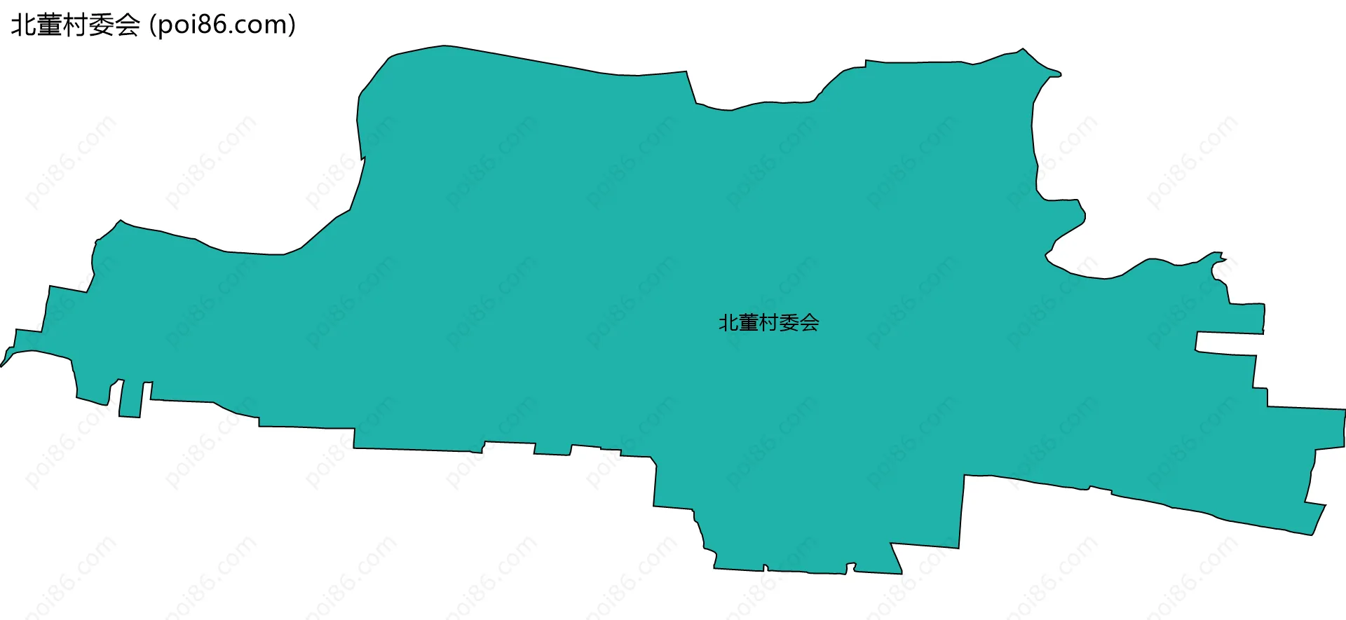 北董村委会边界地图