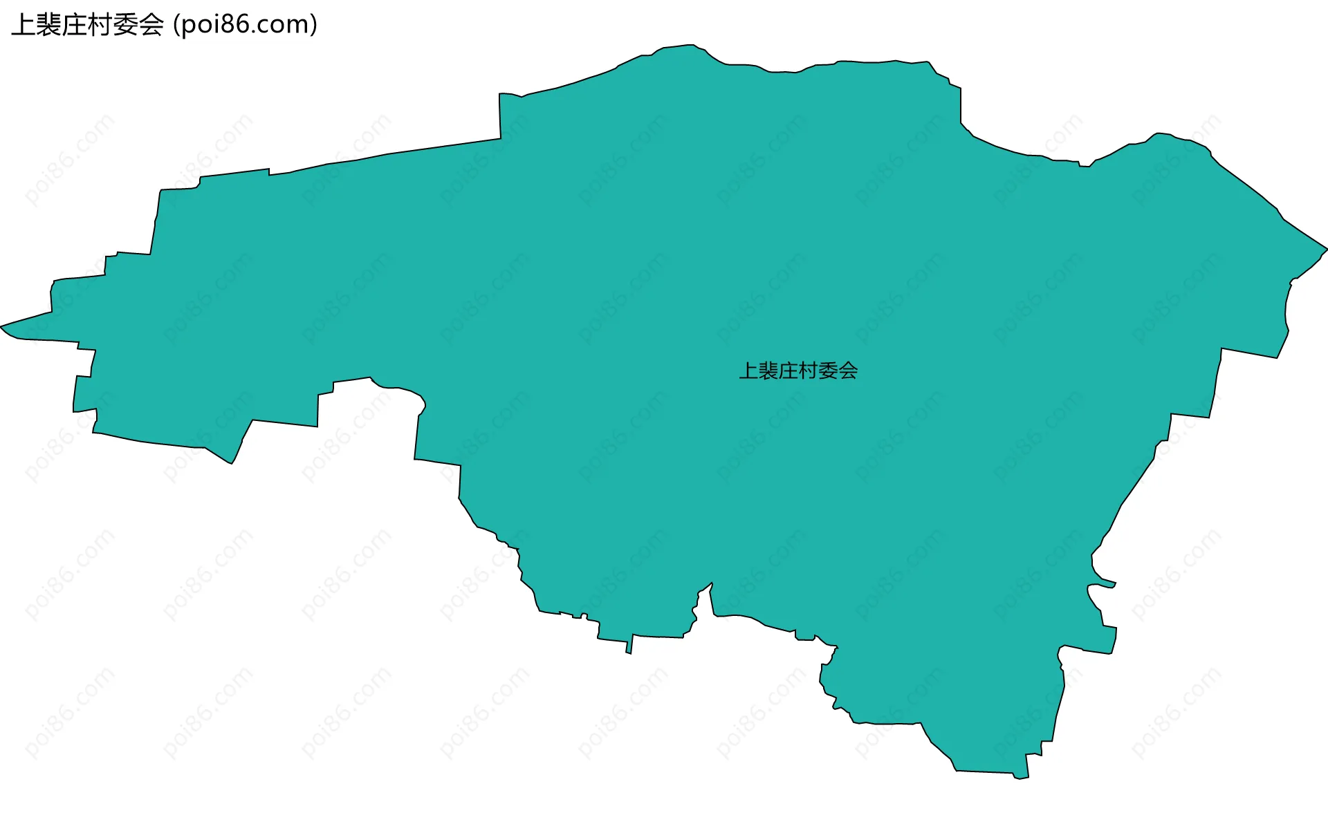 上裴庄村委会边界地图