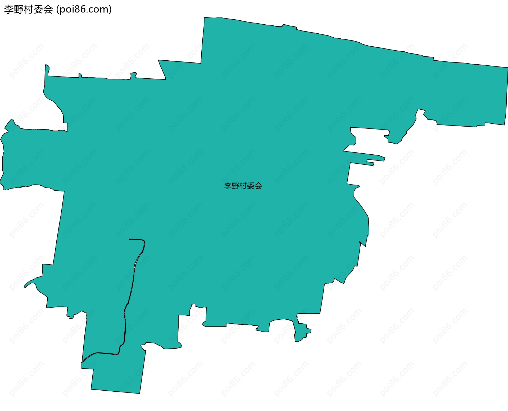 李野村委会边界地图