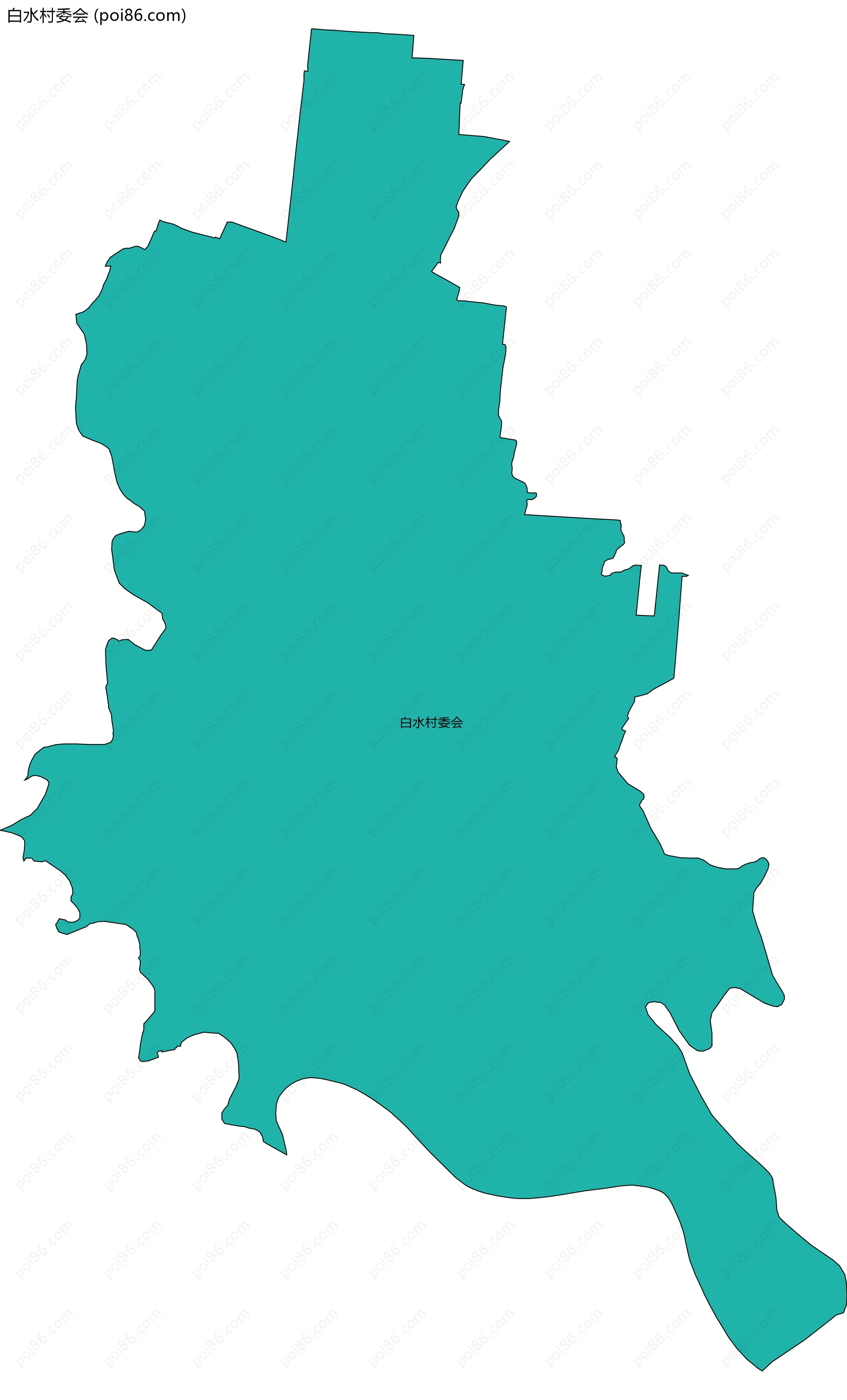 白水村委会边界地图