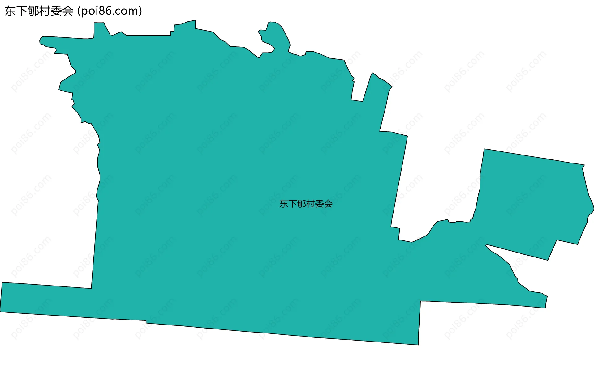东下郇村委会边界地图