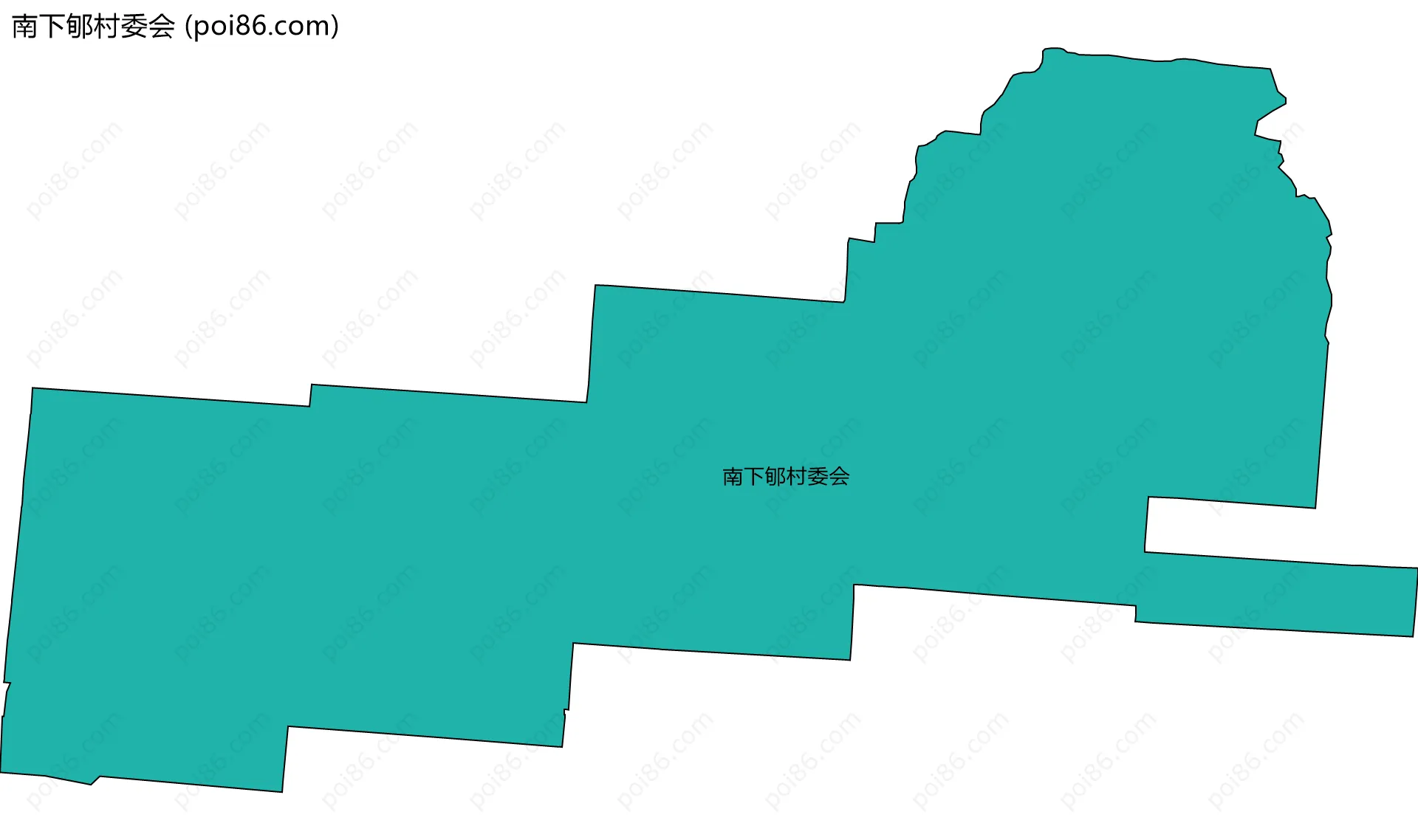 南下郇村委会边界地图