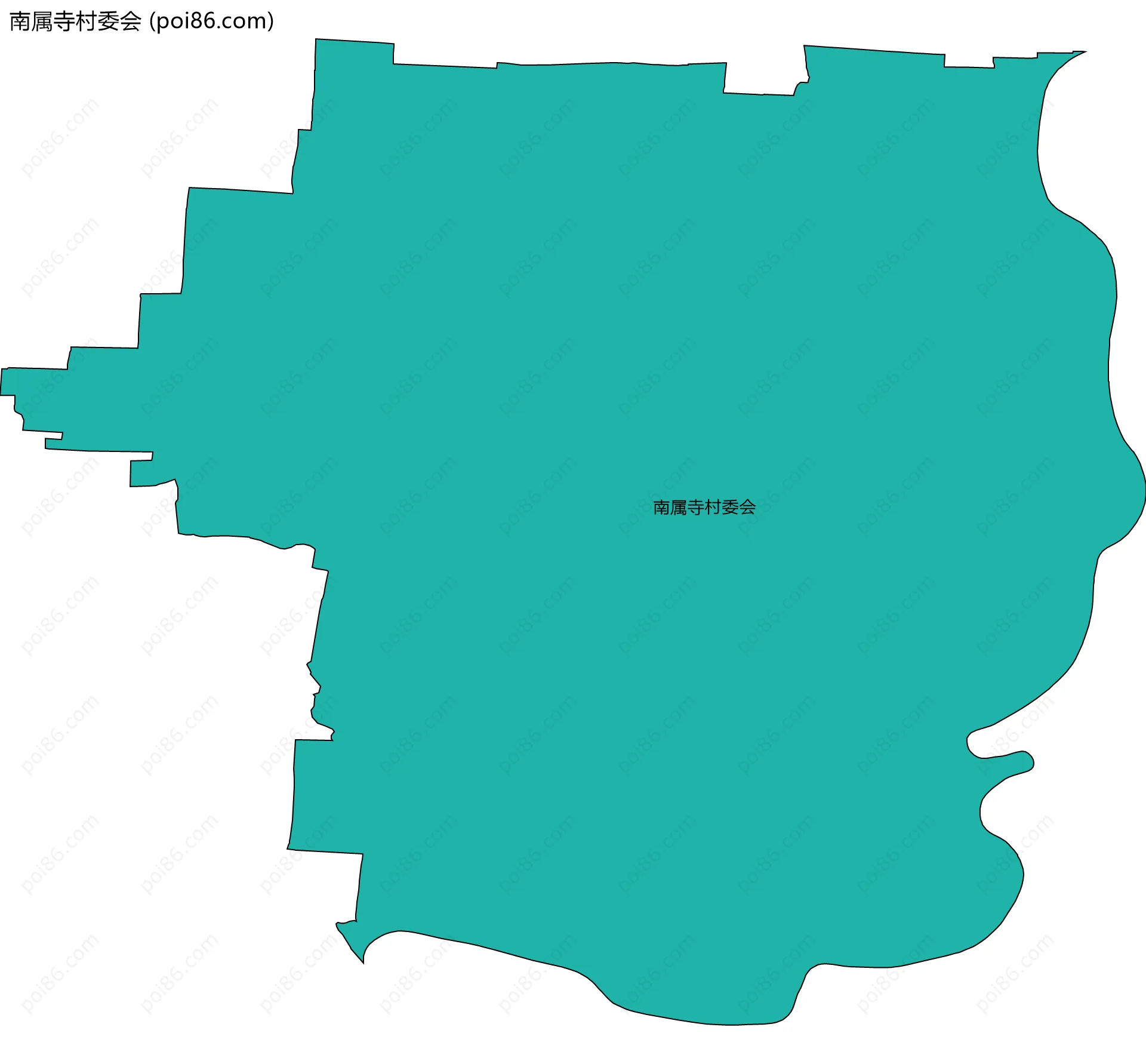 南属寺村委会边界地图