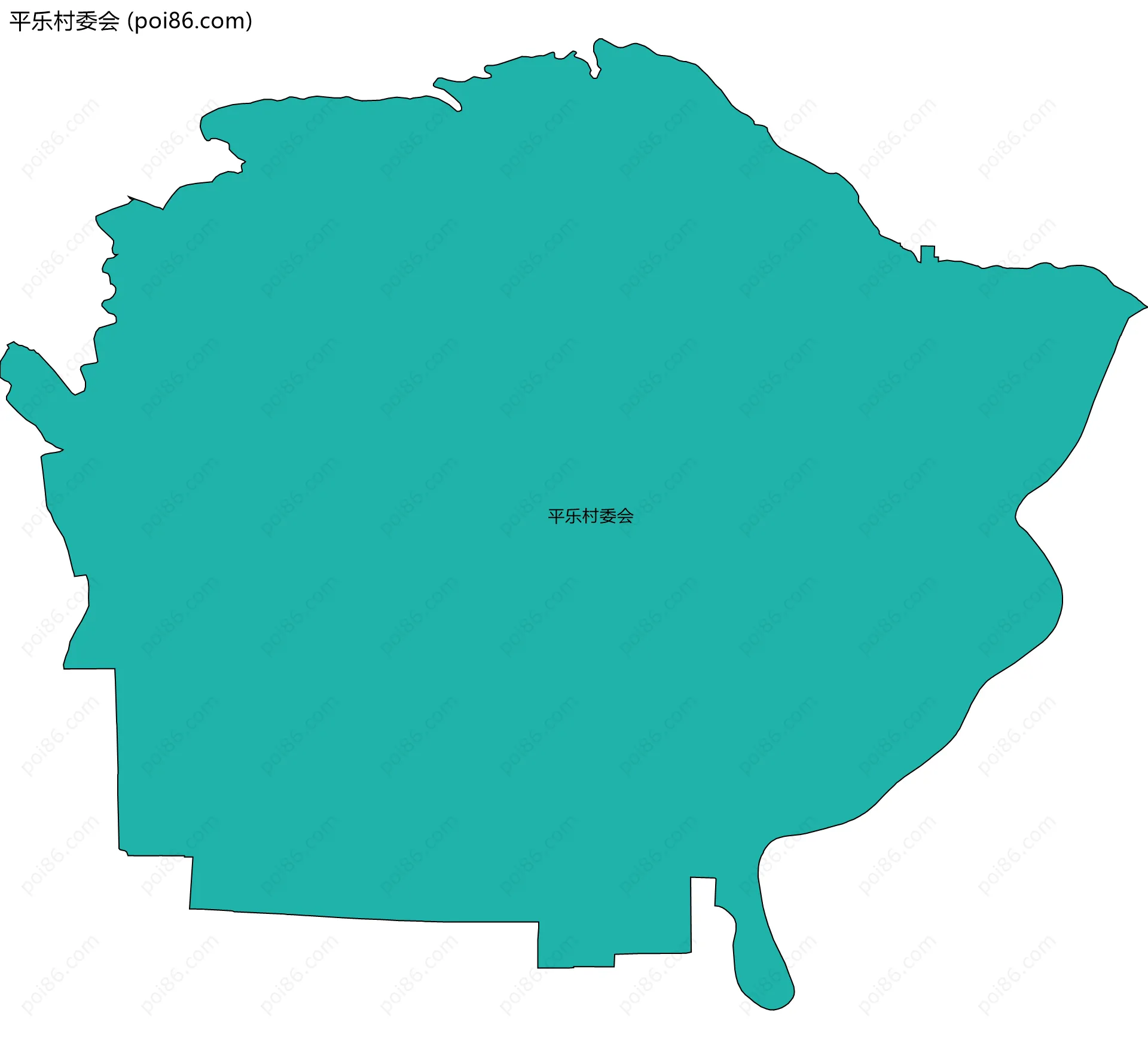 平乐村委会边界地图