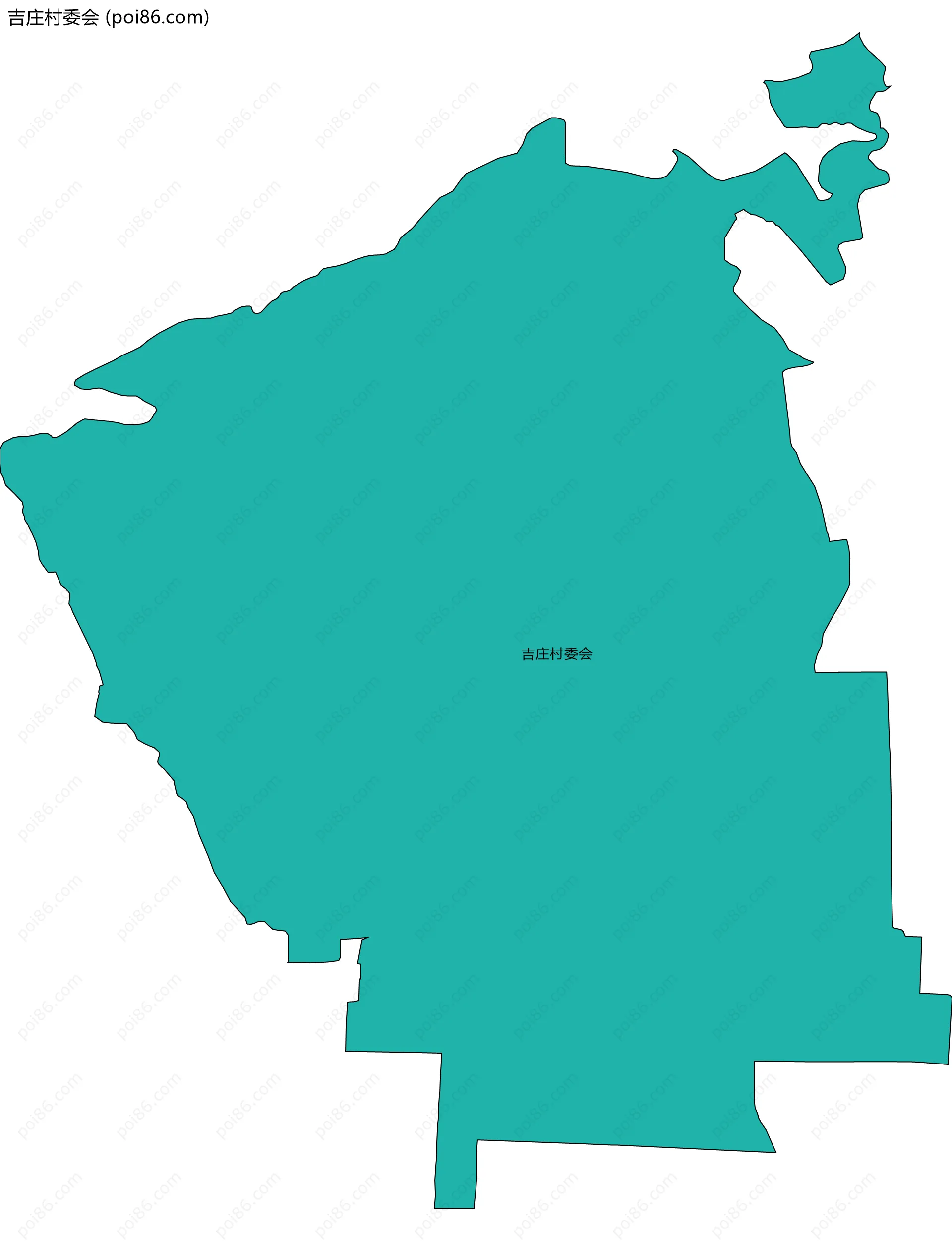 吉庄村委会边界地图