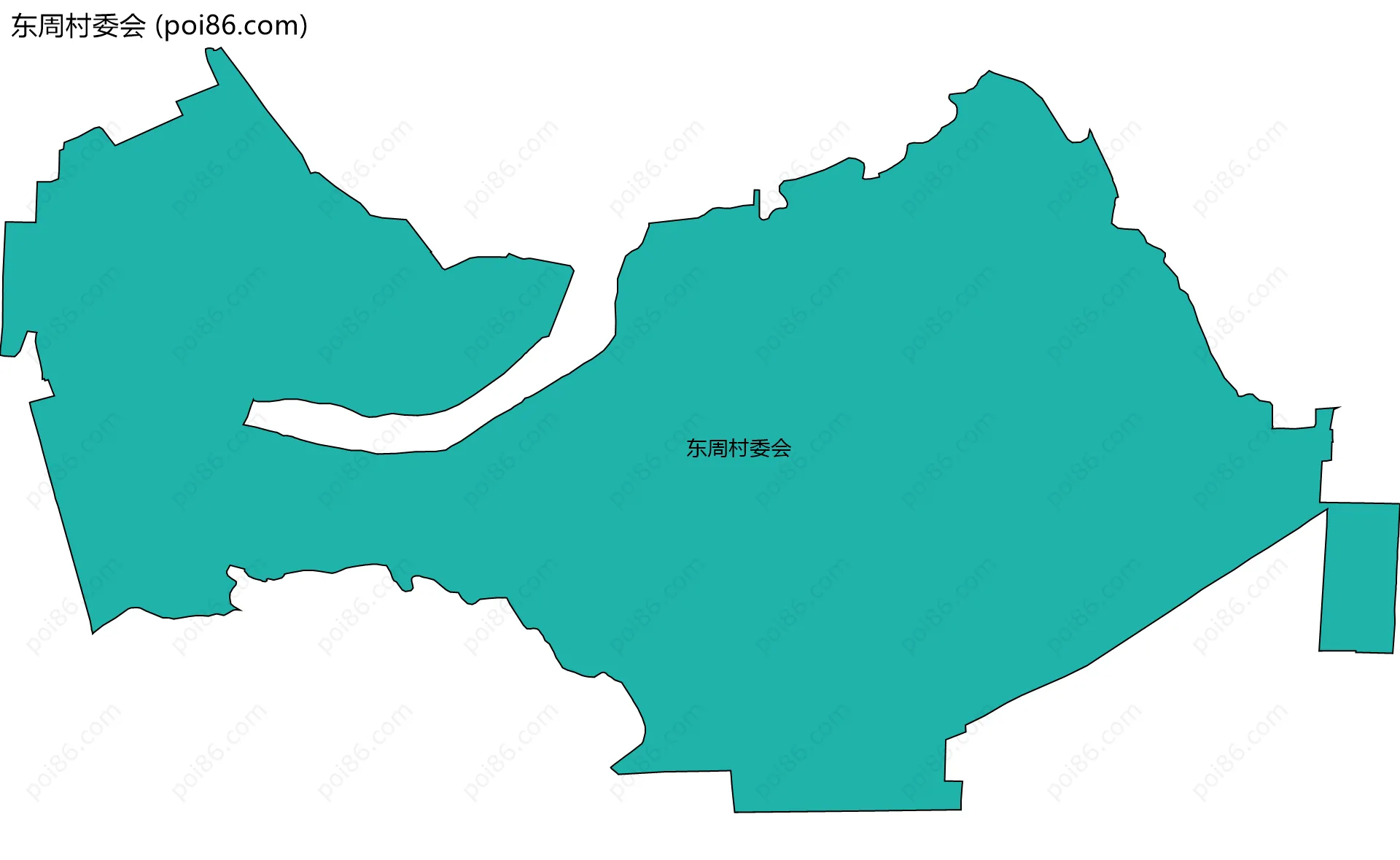 东周村委会边界地图