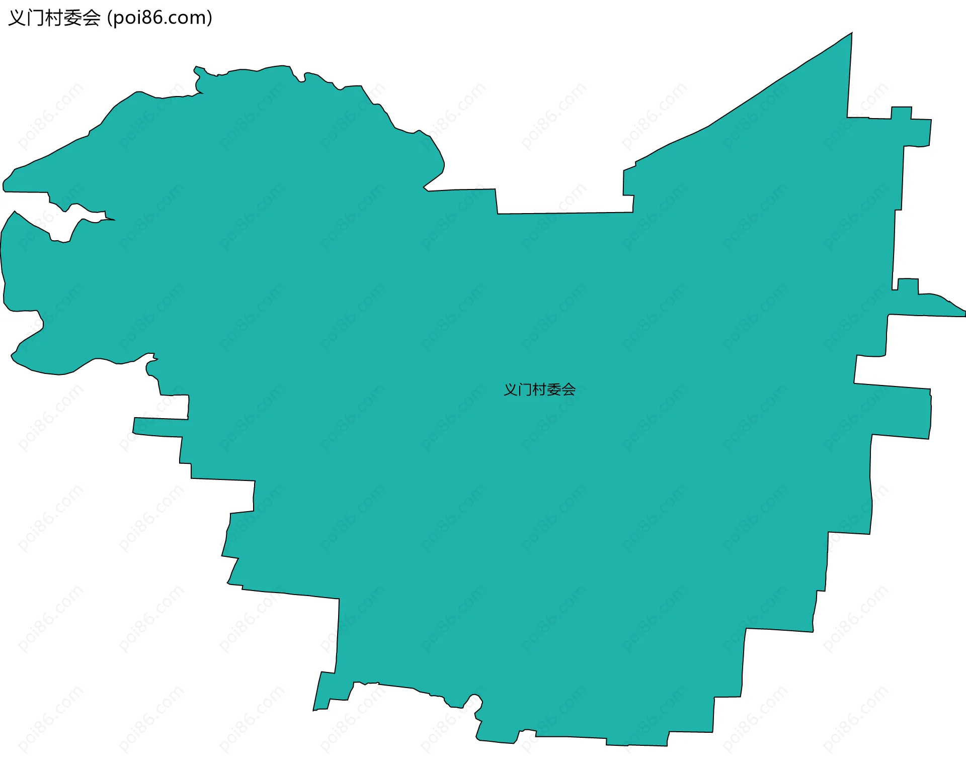 义门村委会边界地图