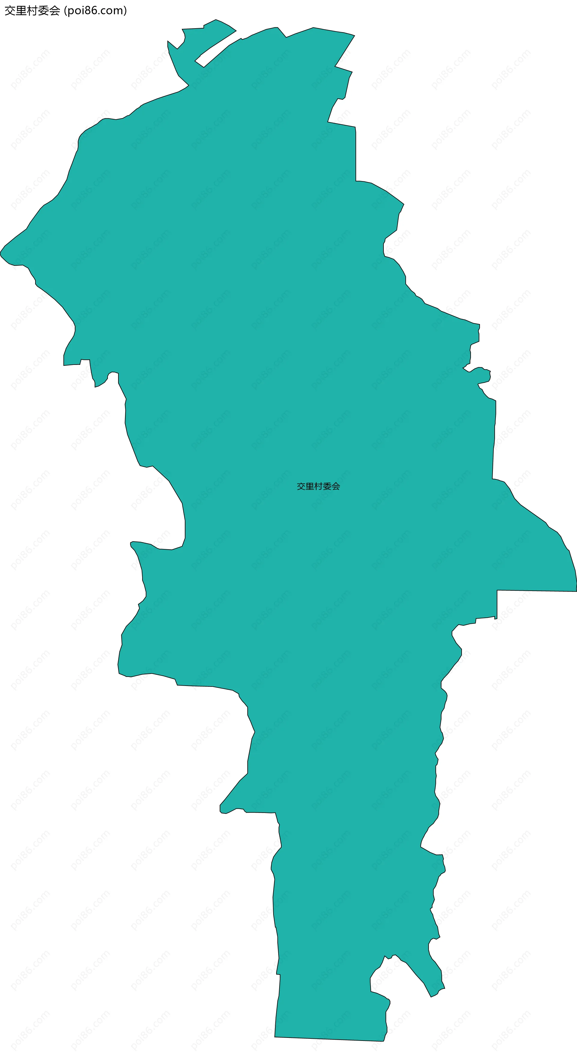 交里村委会边界地图