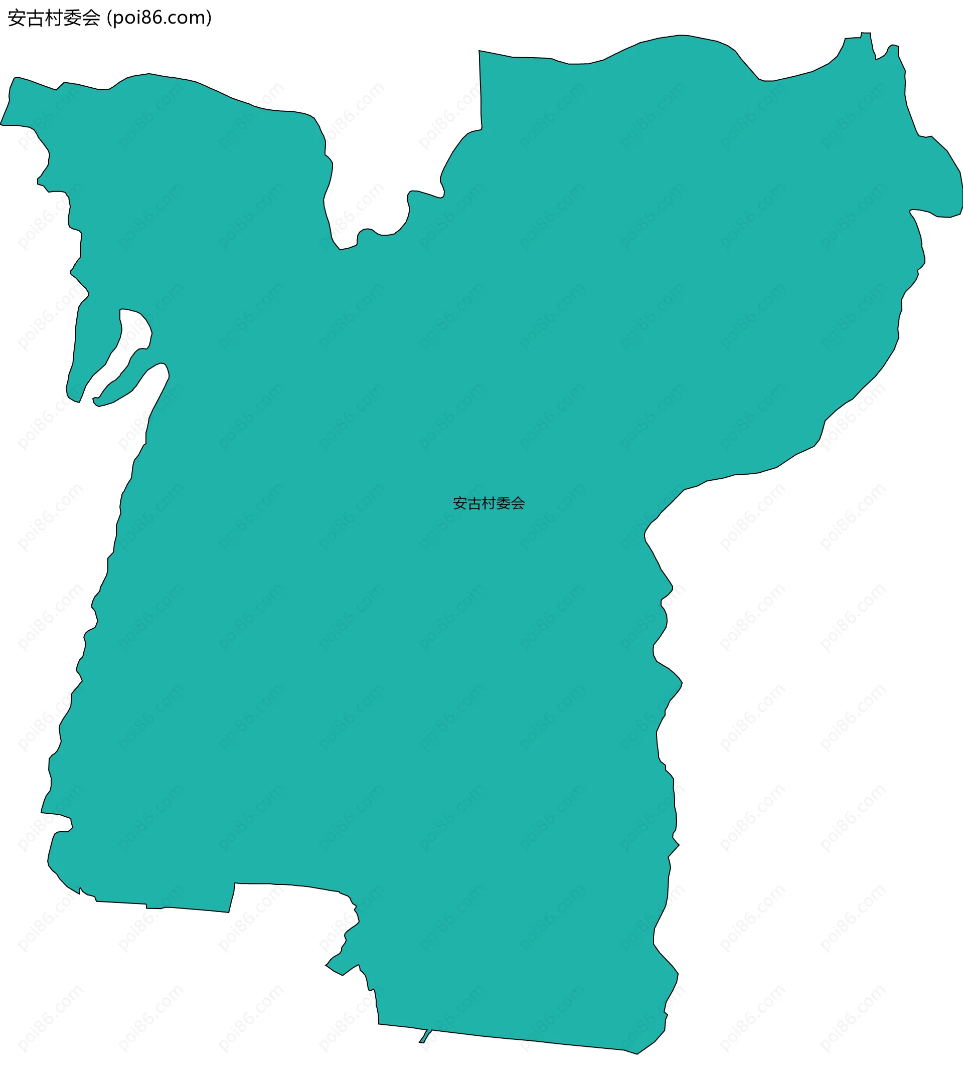 安古村委会边界地图