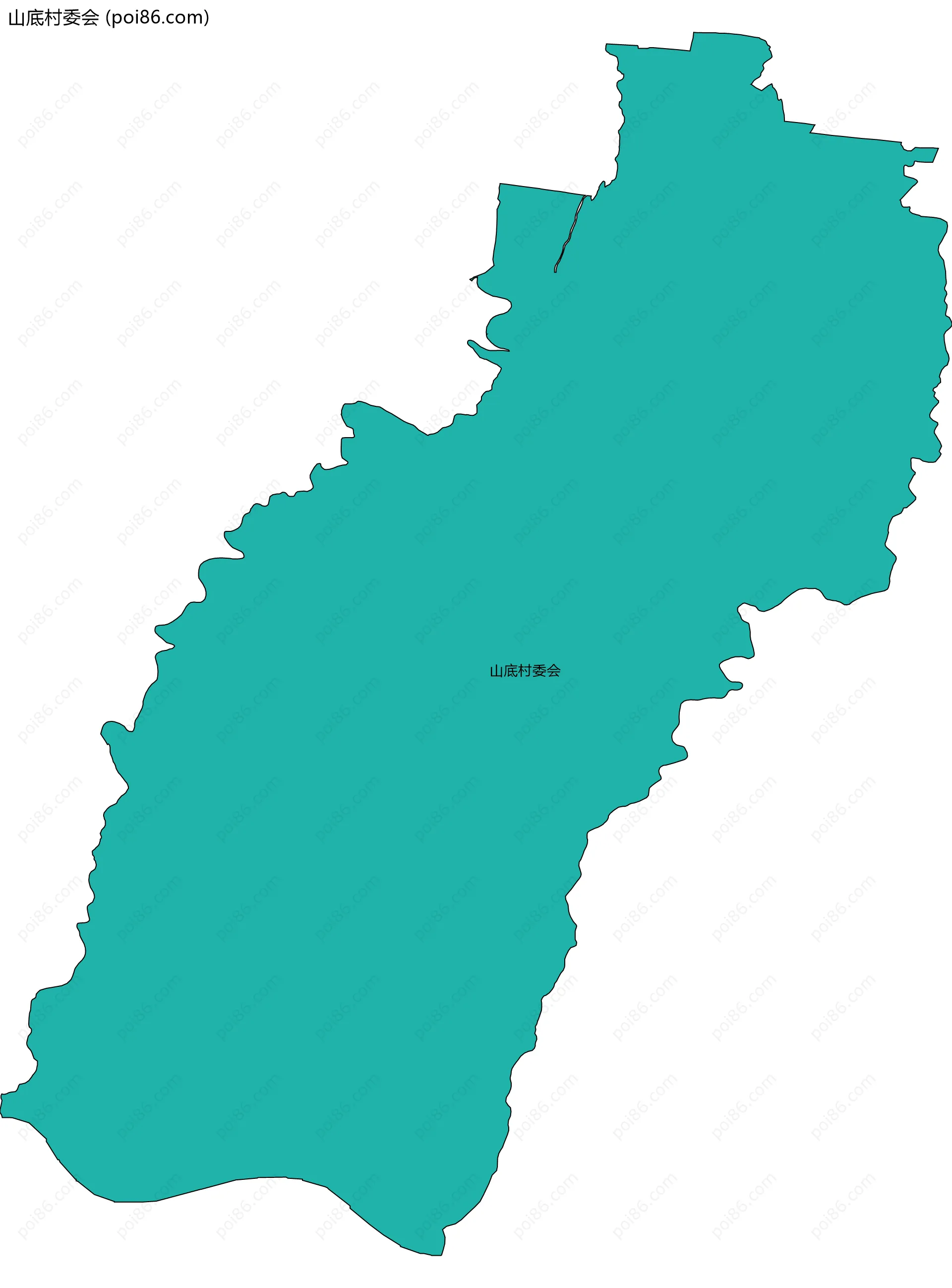 山底村委会边界地图