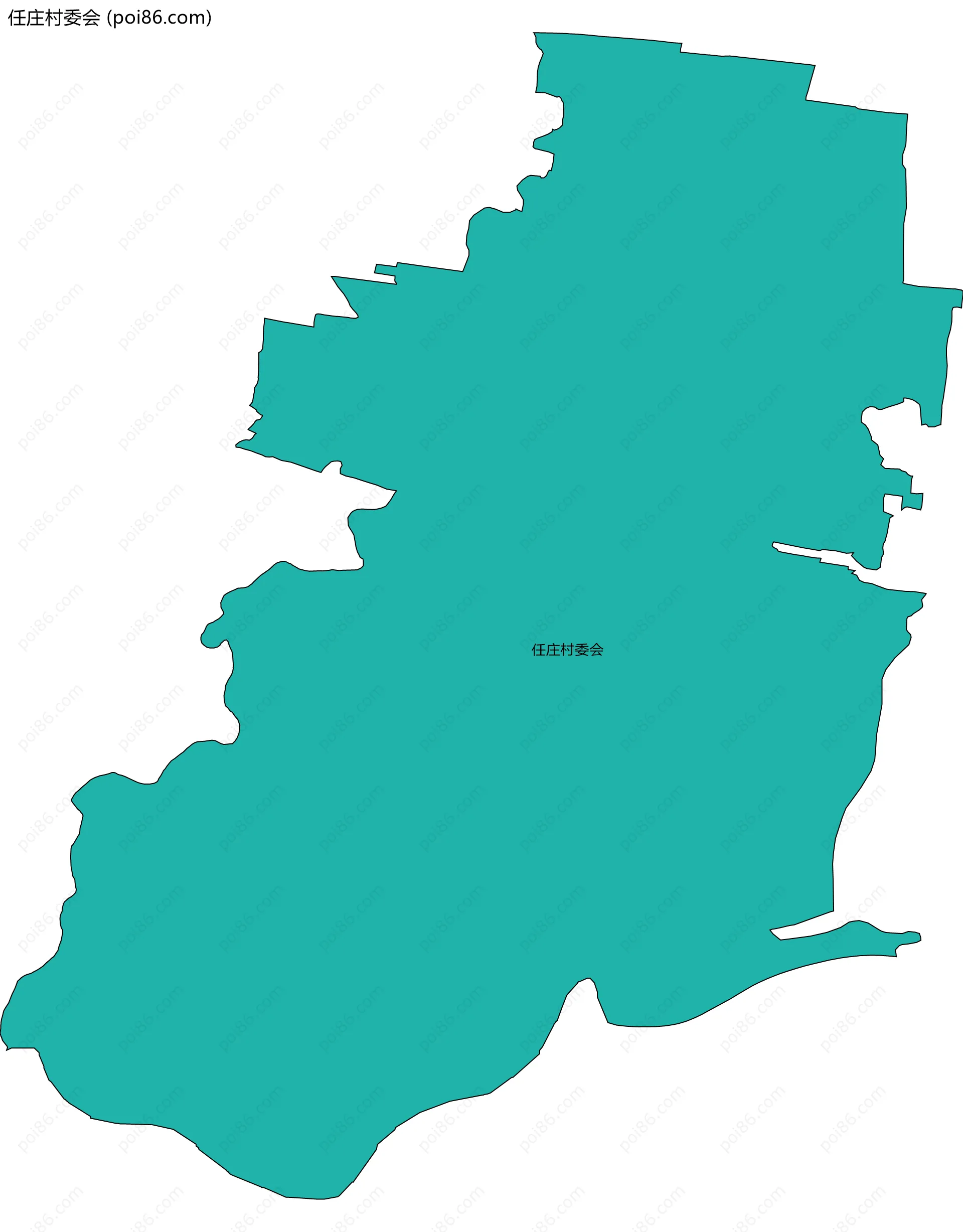任庄村委会边界地图