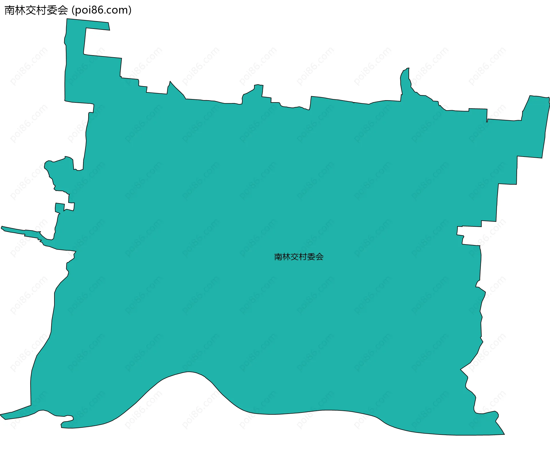 南林交村委会边界地图