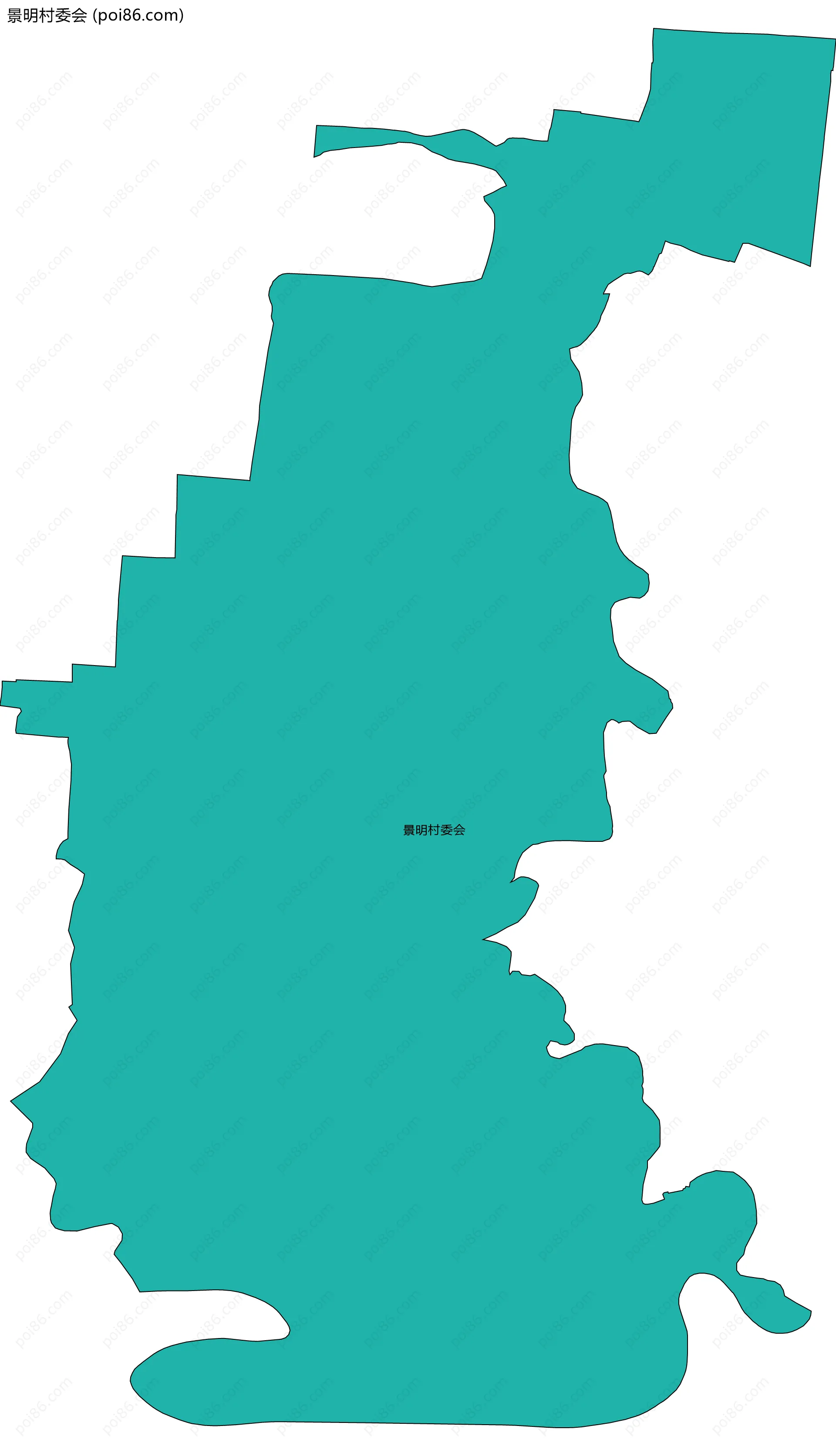 景明村委会边界地图