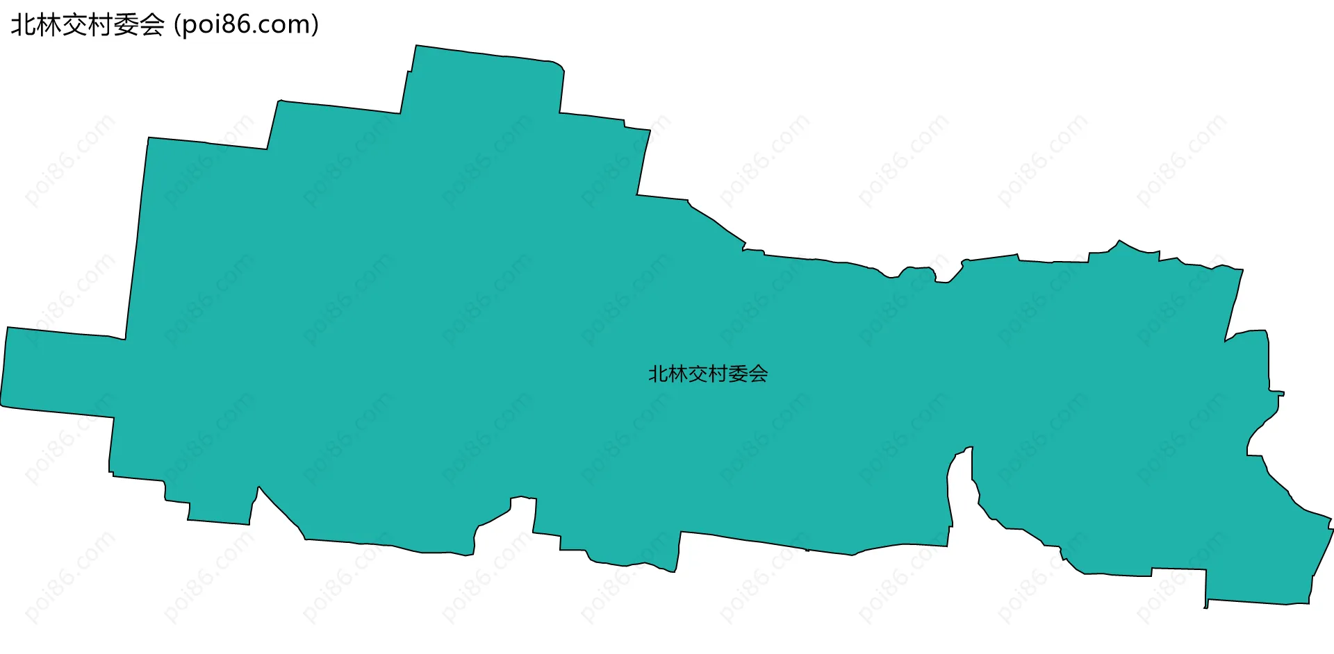 北林交村委会边界地图