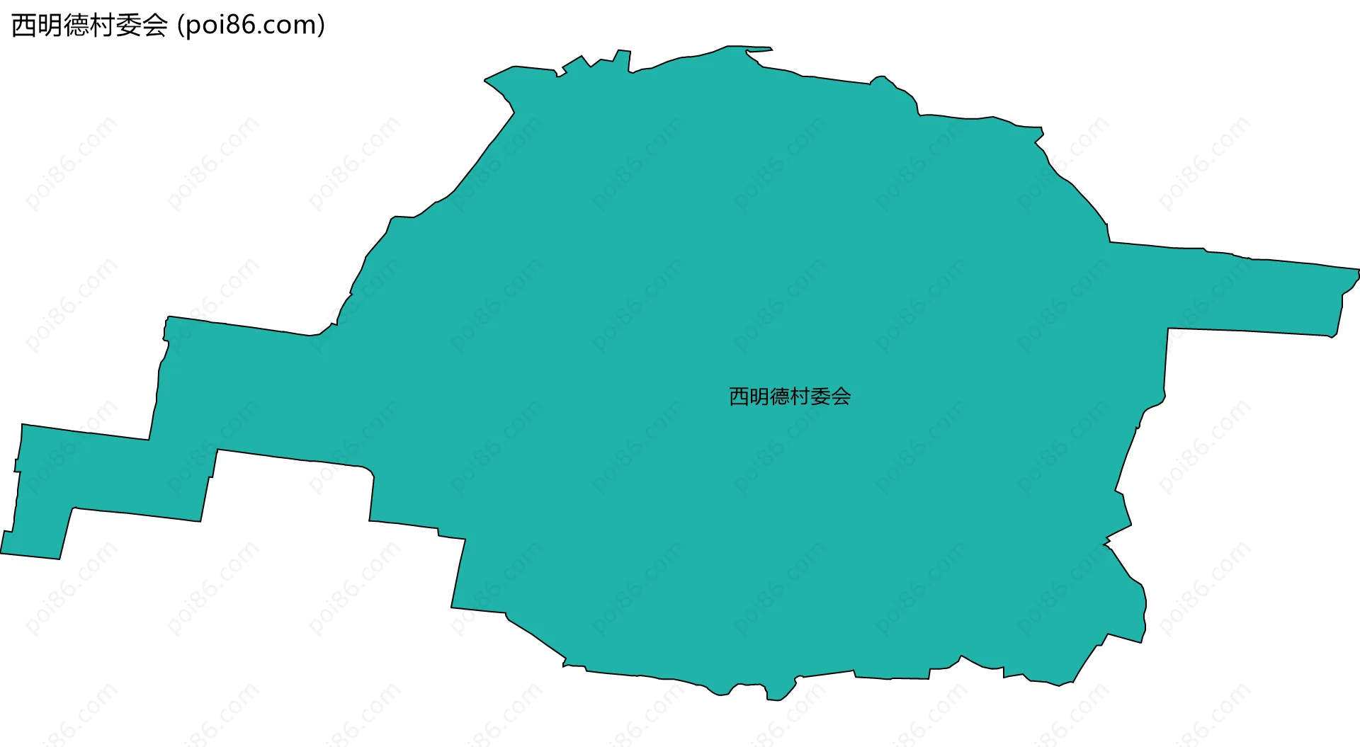 西明德村委会边界地图