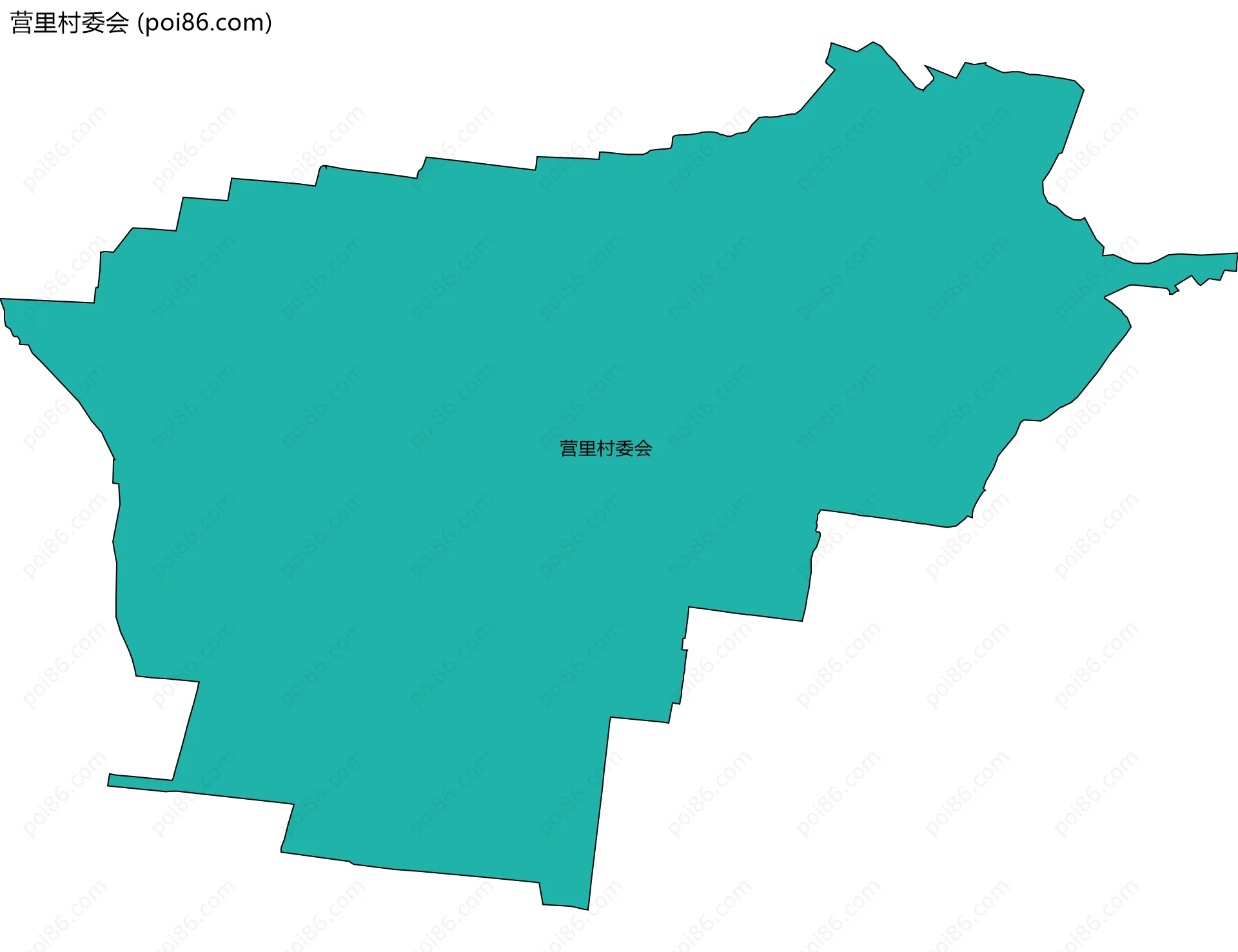 营里村委会边界地图