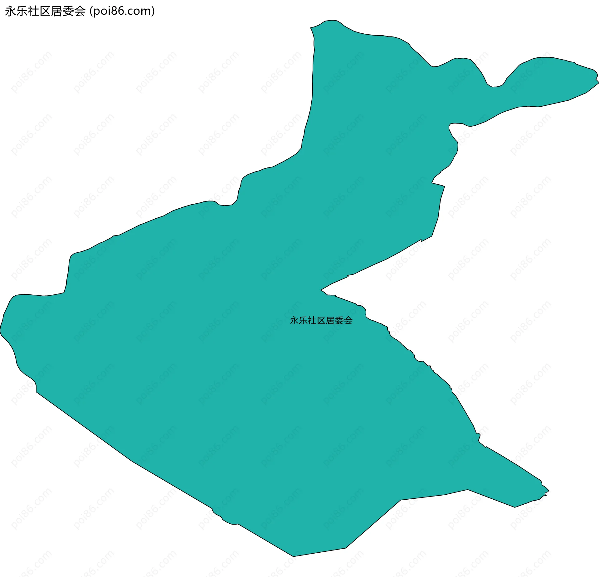 永乐社区居委会边界地图