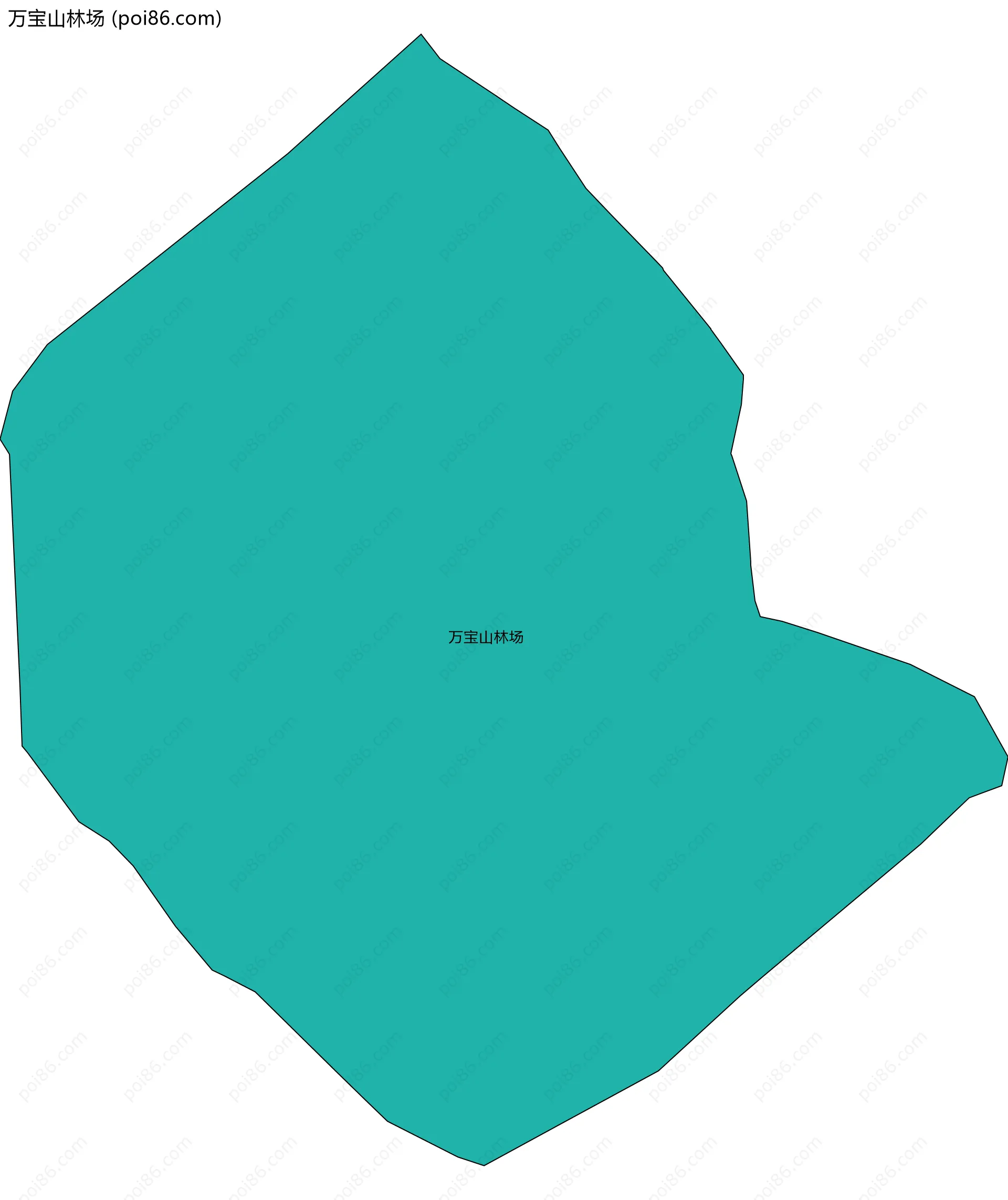 万宝山林场边界地图