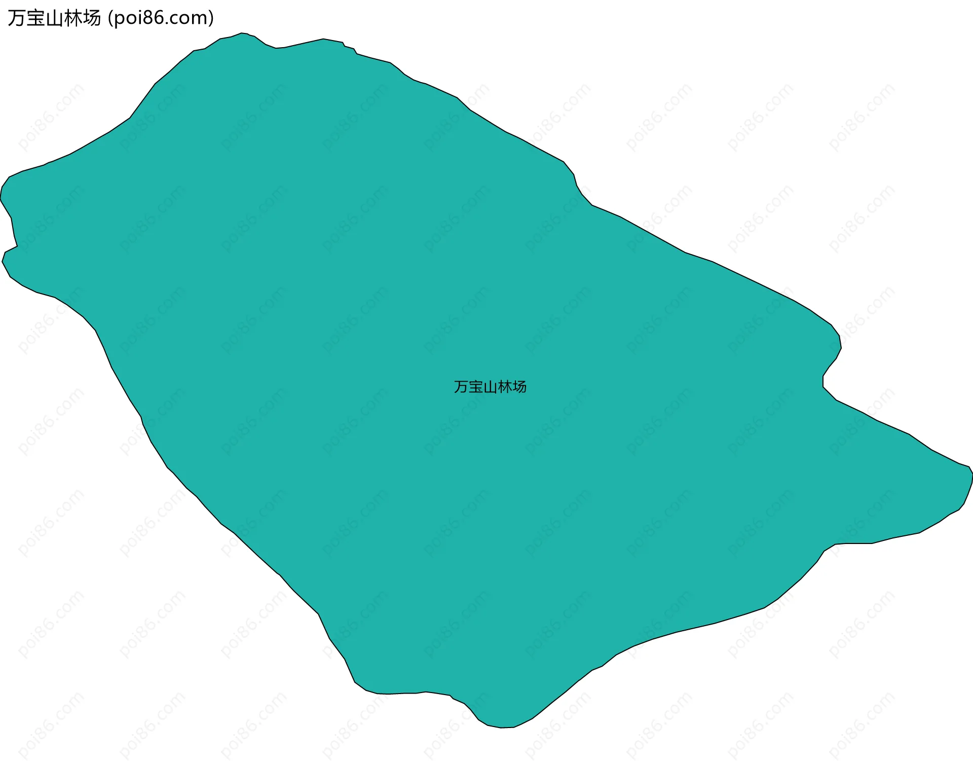 万宝山林场边界地图