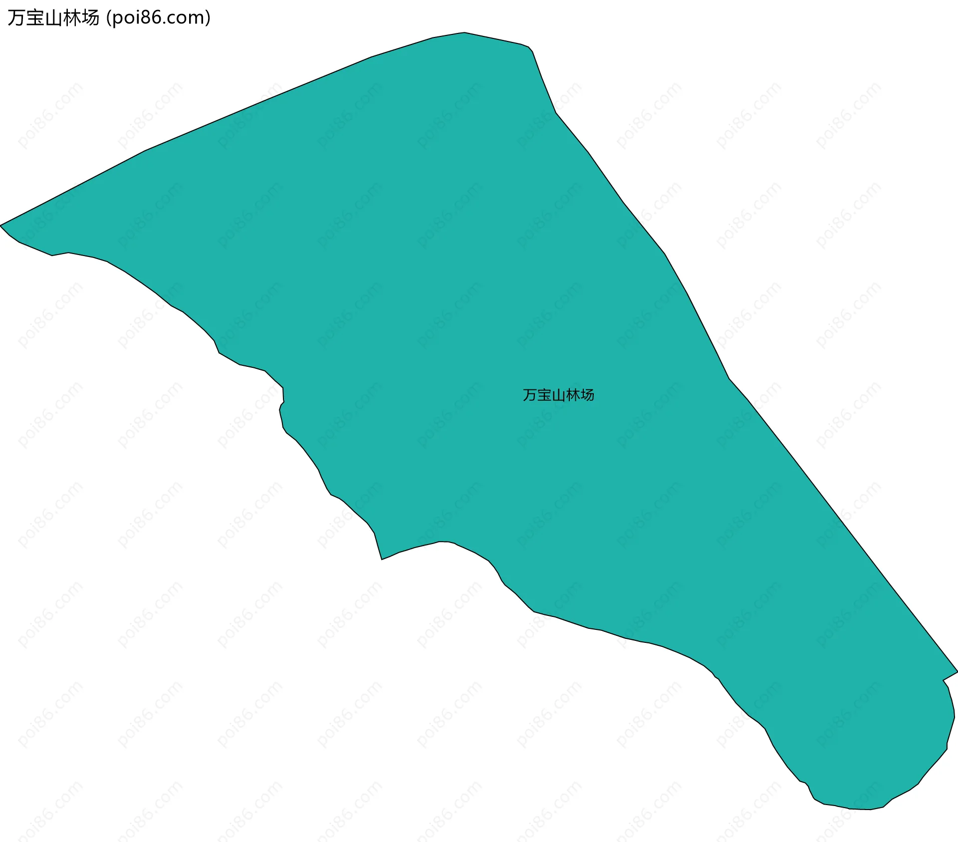 万宝山林场边界地图