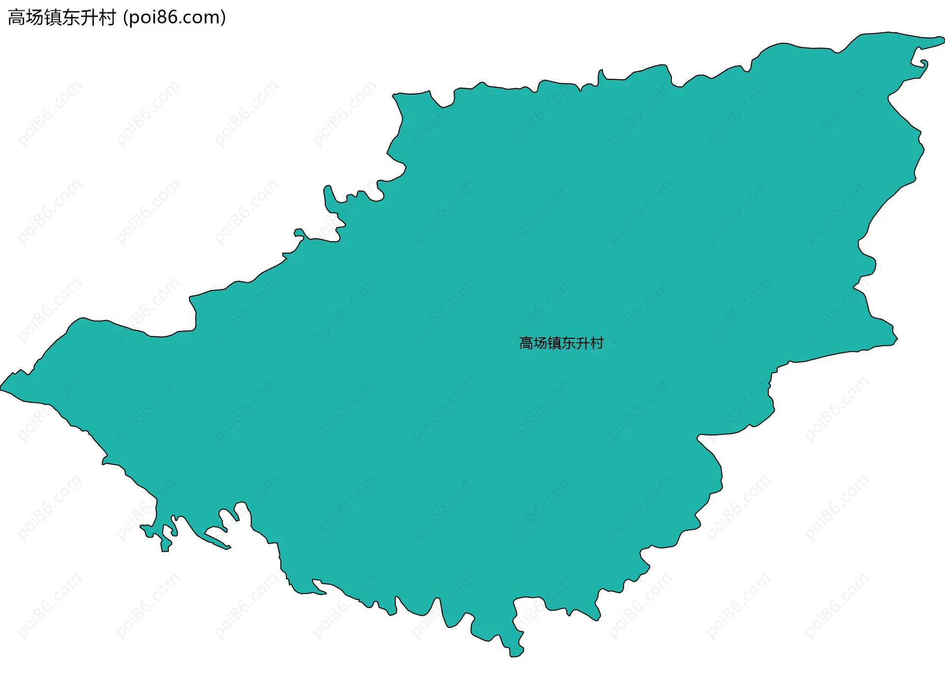 高场镇东升村边界地图