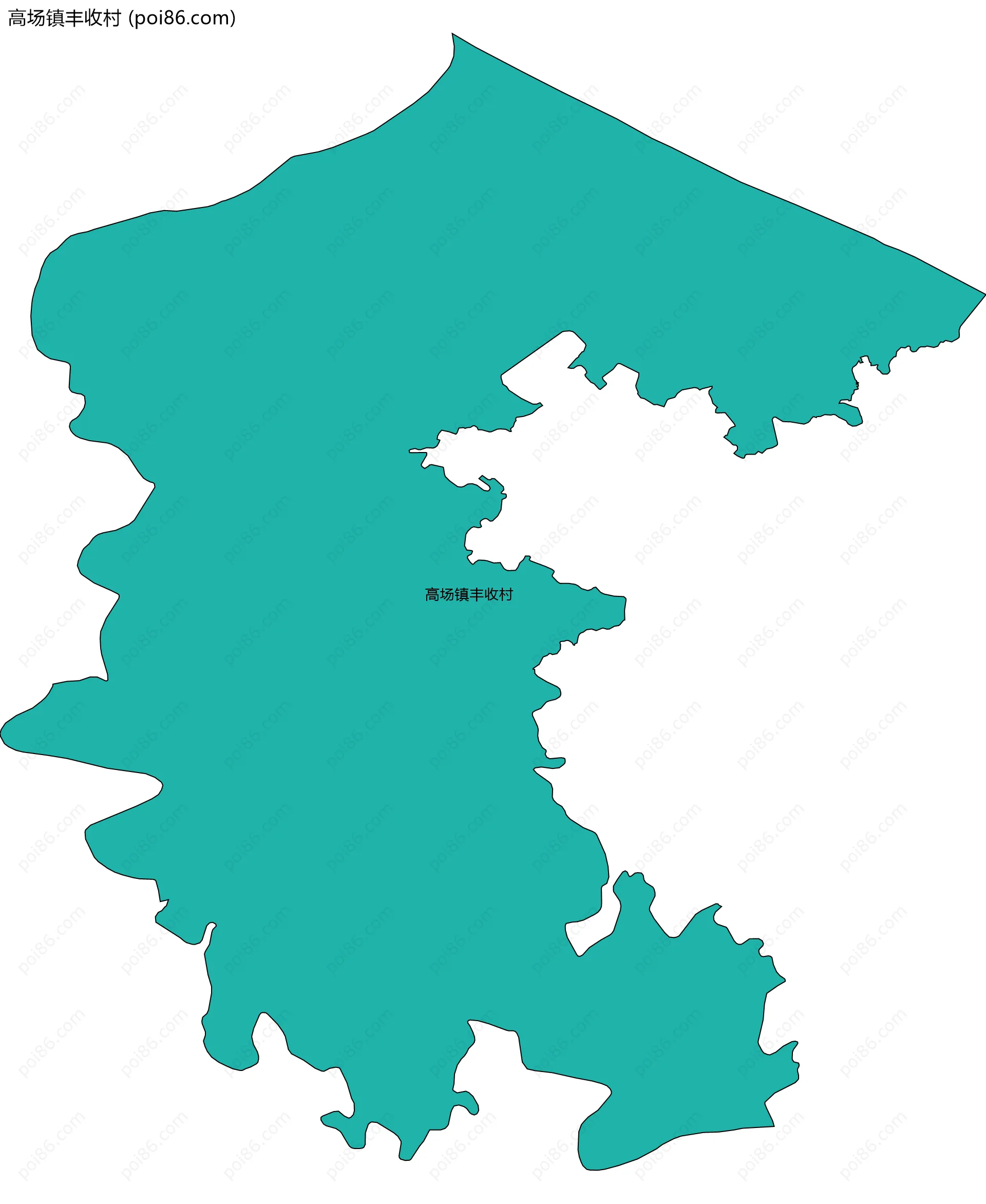 高场镇丰收村边界地图