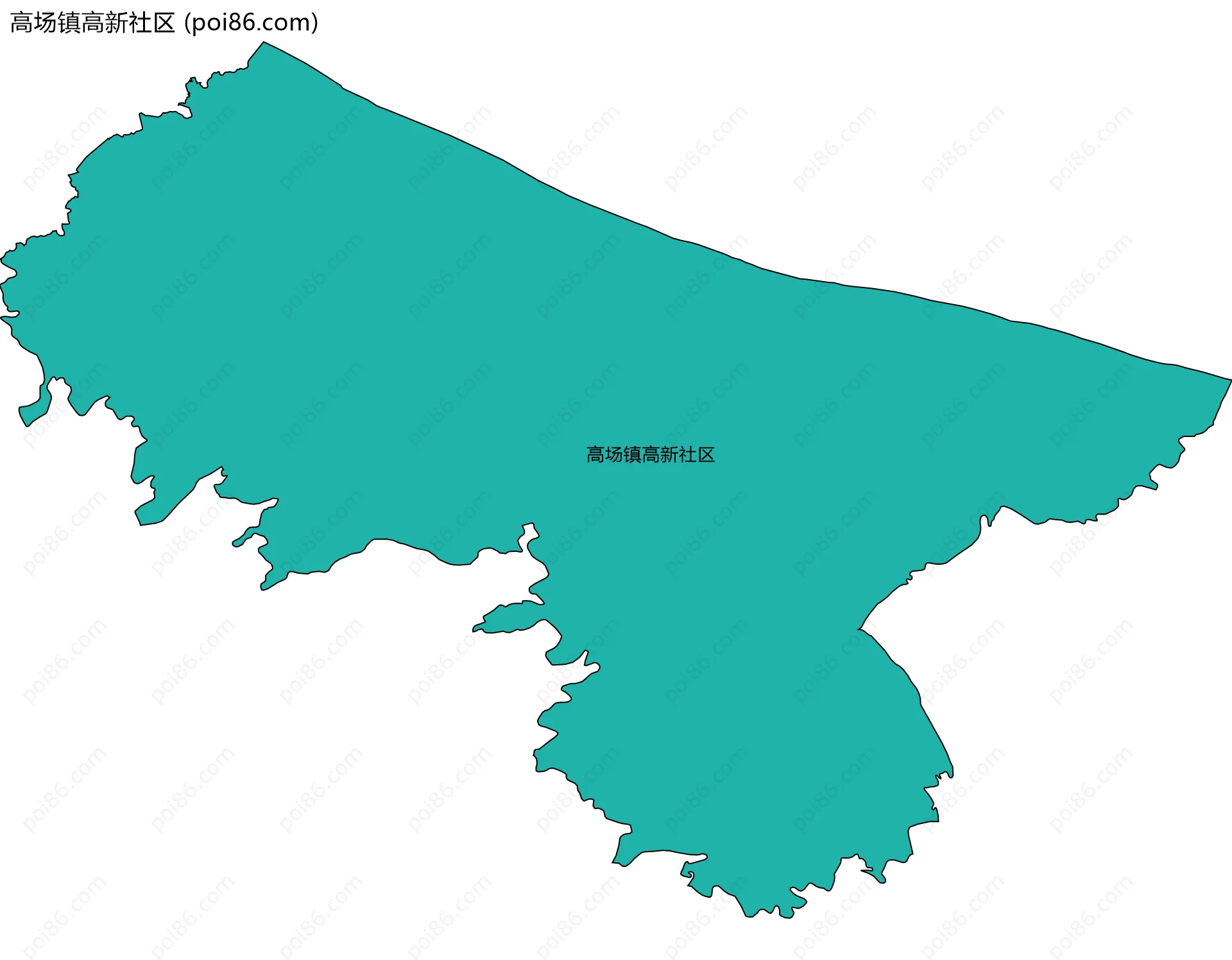 高场镇高新社区边界地图