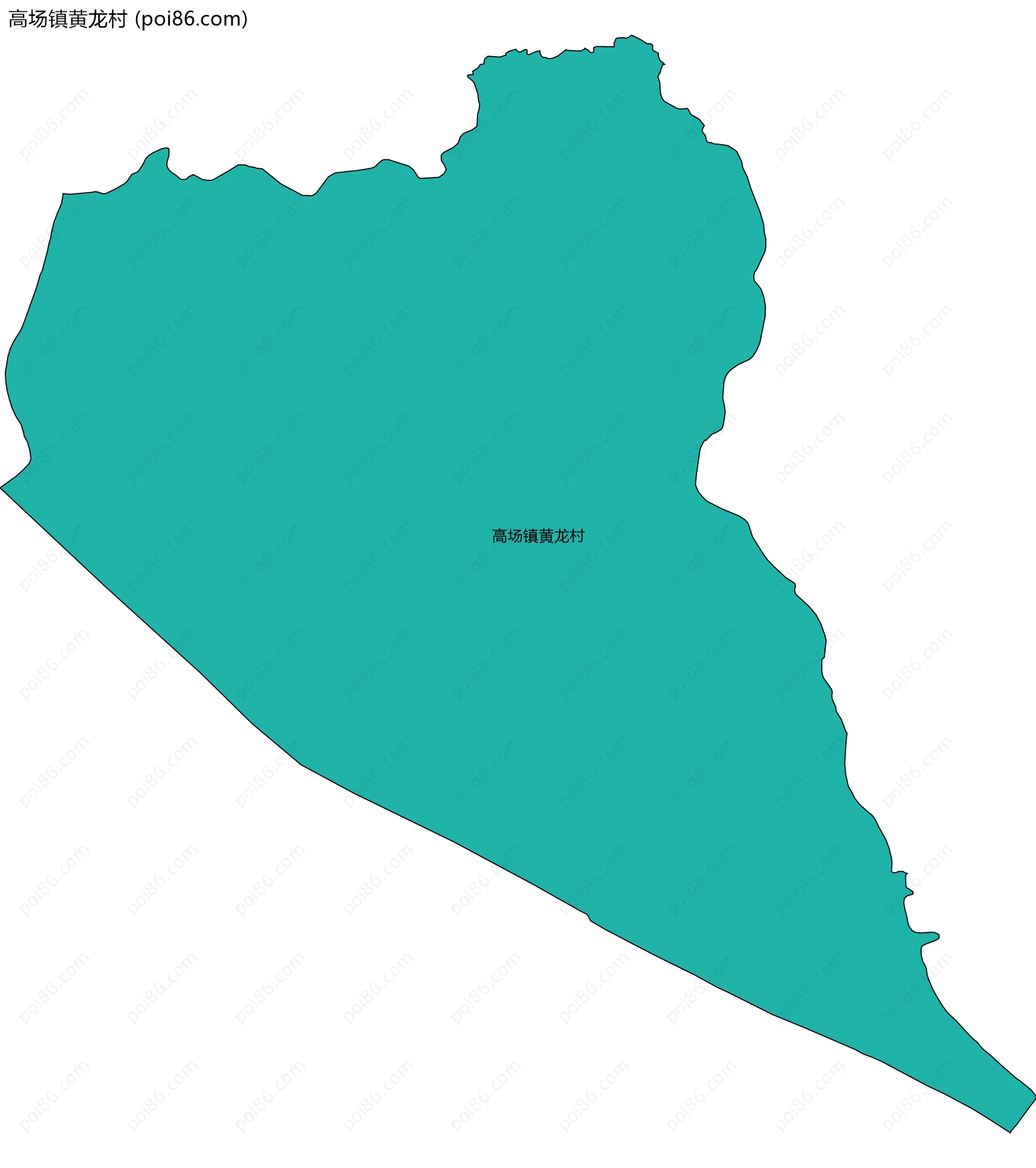 高场镇黄龙村边界地图