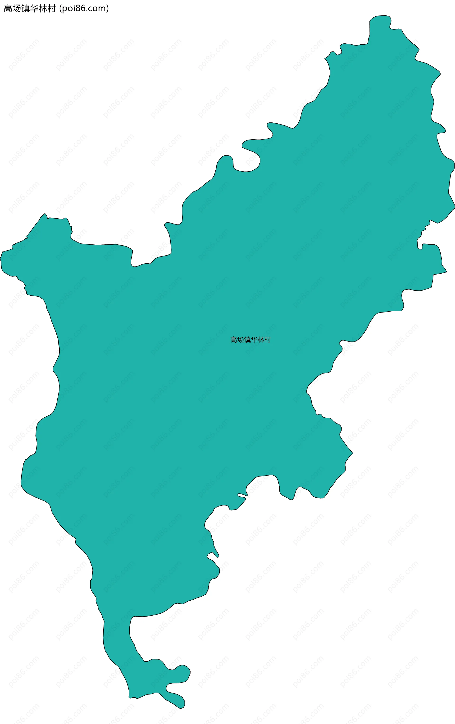 高场镇华林村边界地图