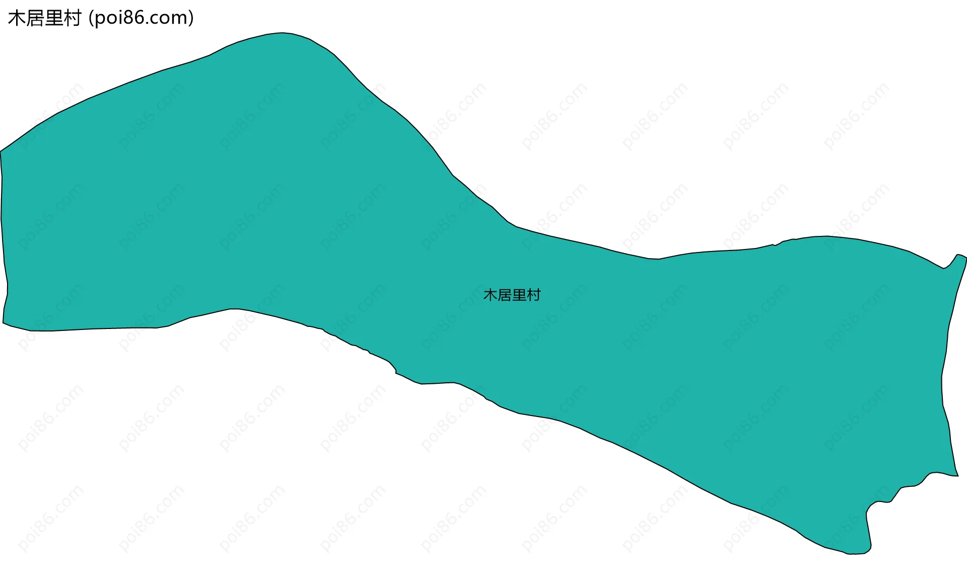 木居里村边界地图