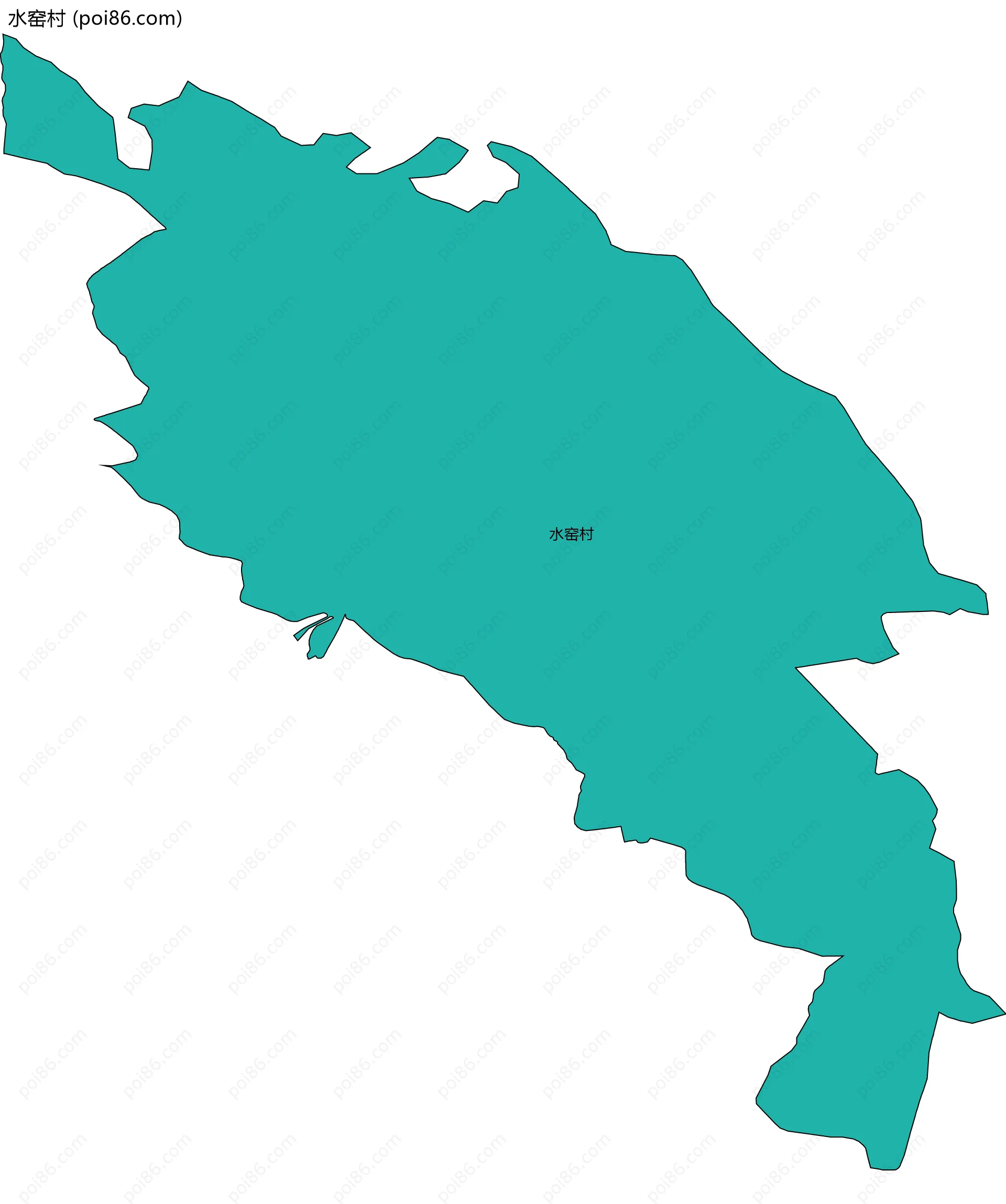 水窑村边界地图