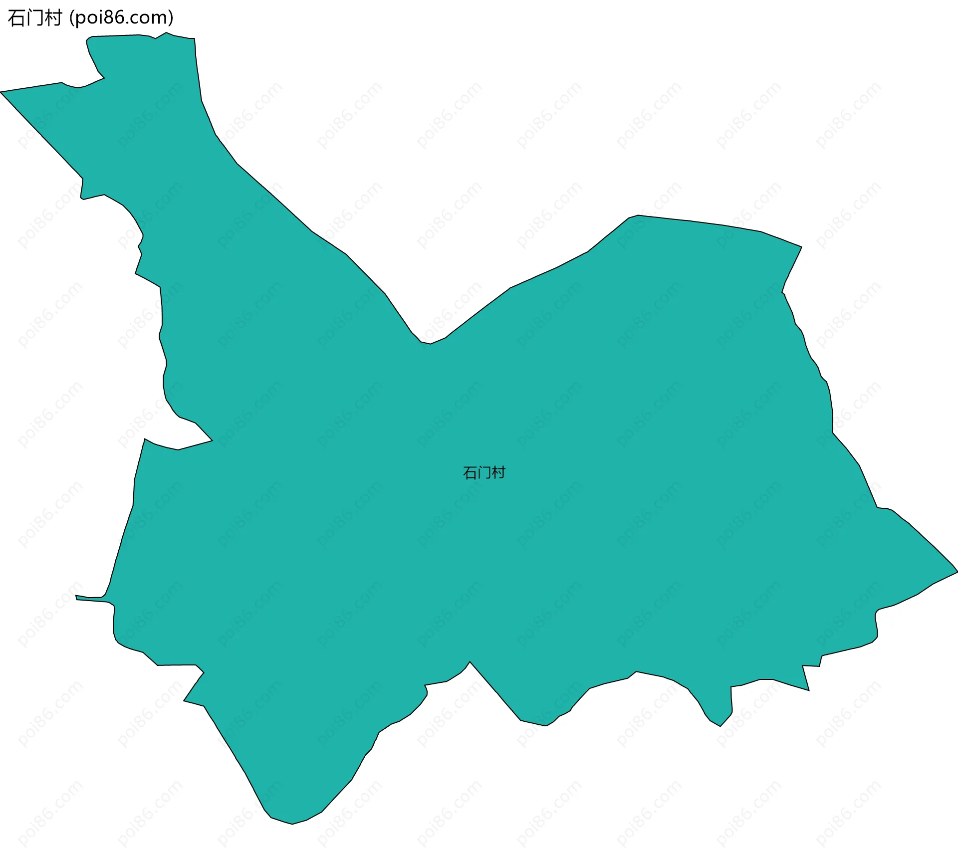 石门村边界地图