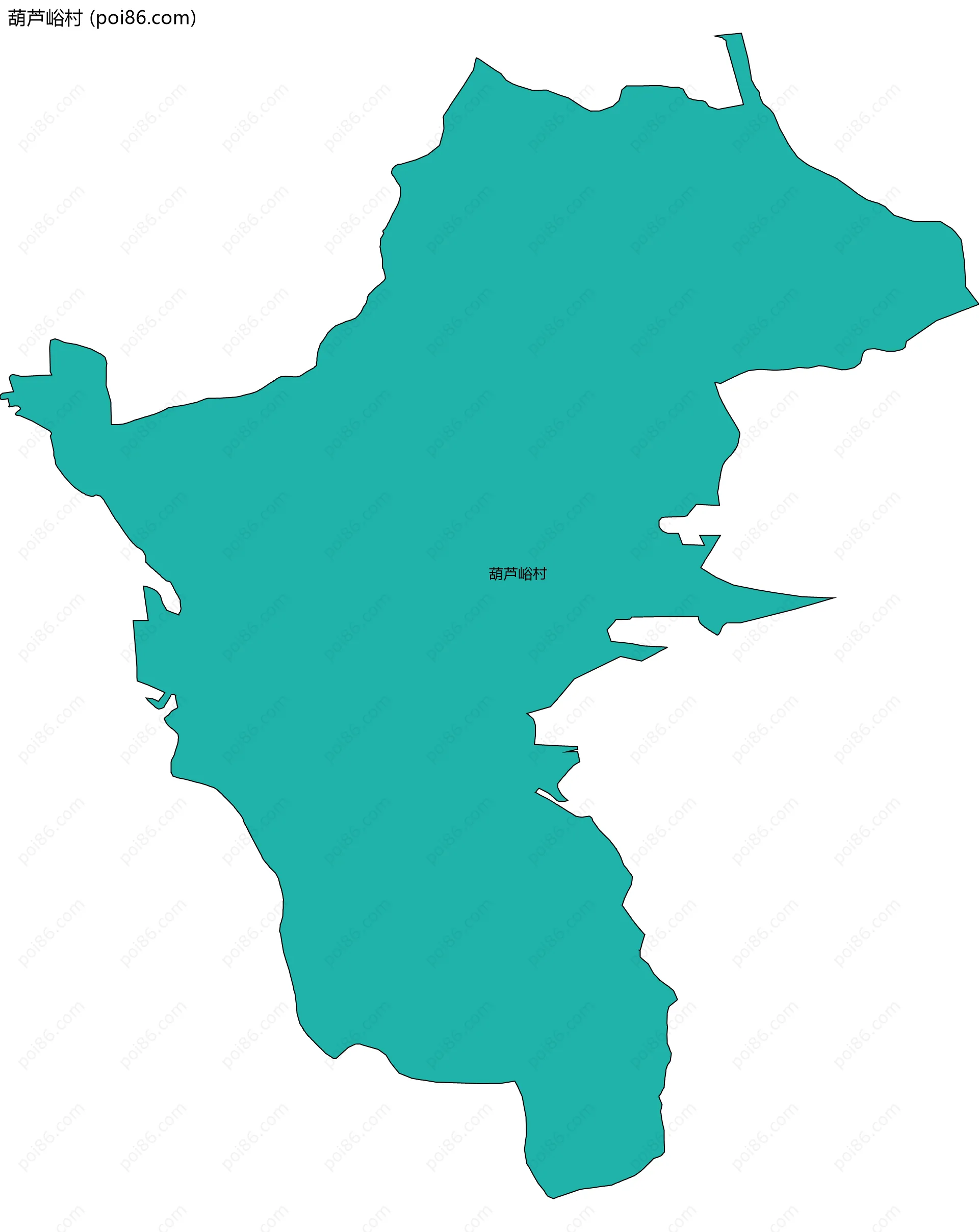 葫芦峪村边界地图