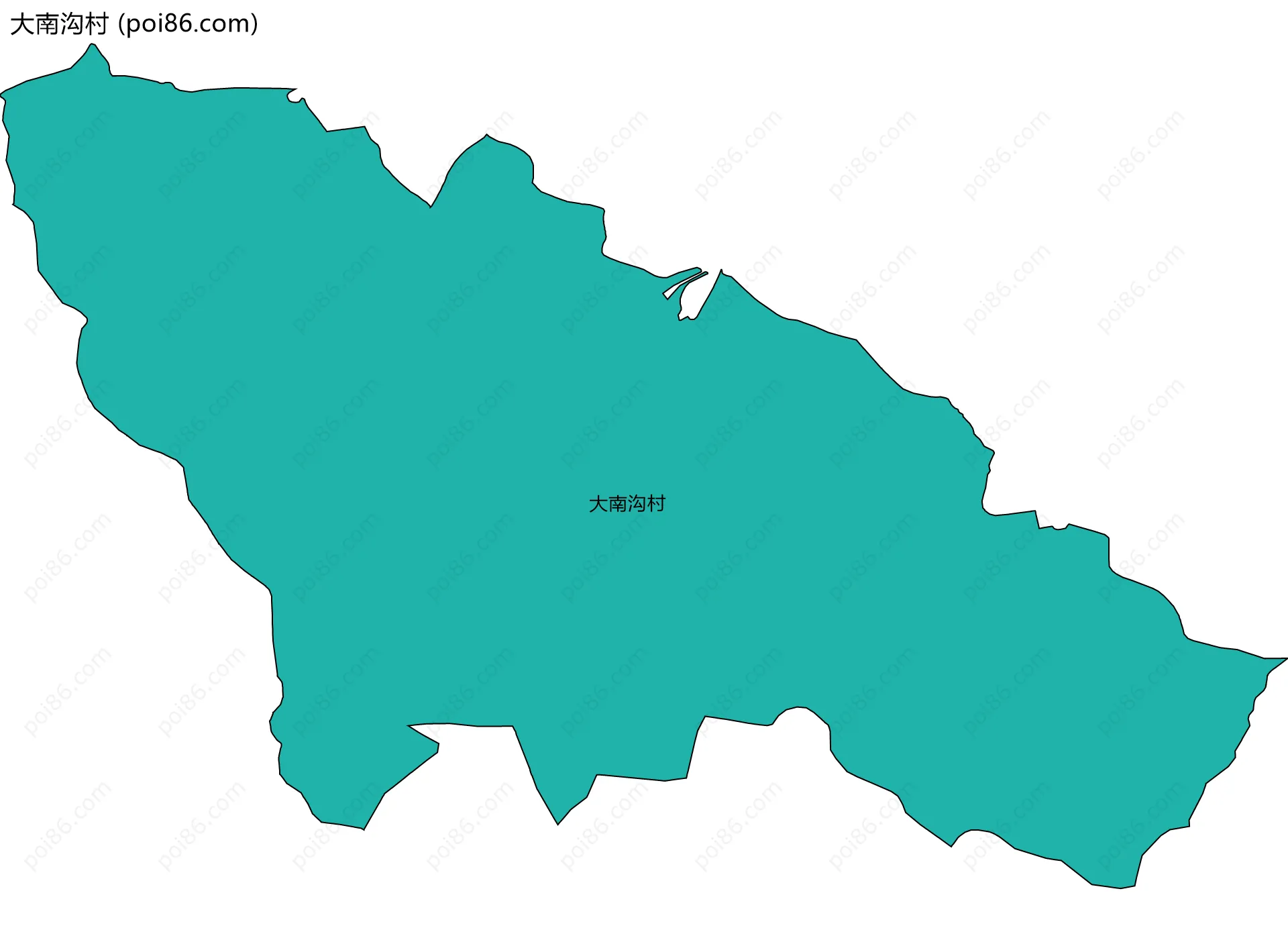大南沟村边界地图