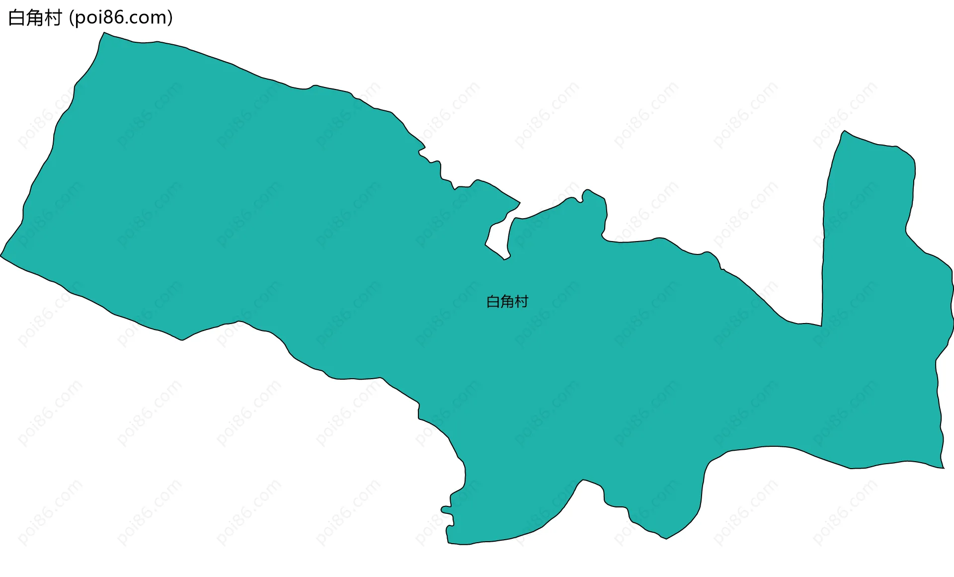 白角村边界地图
