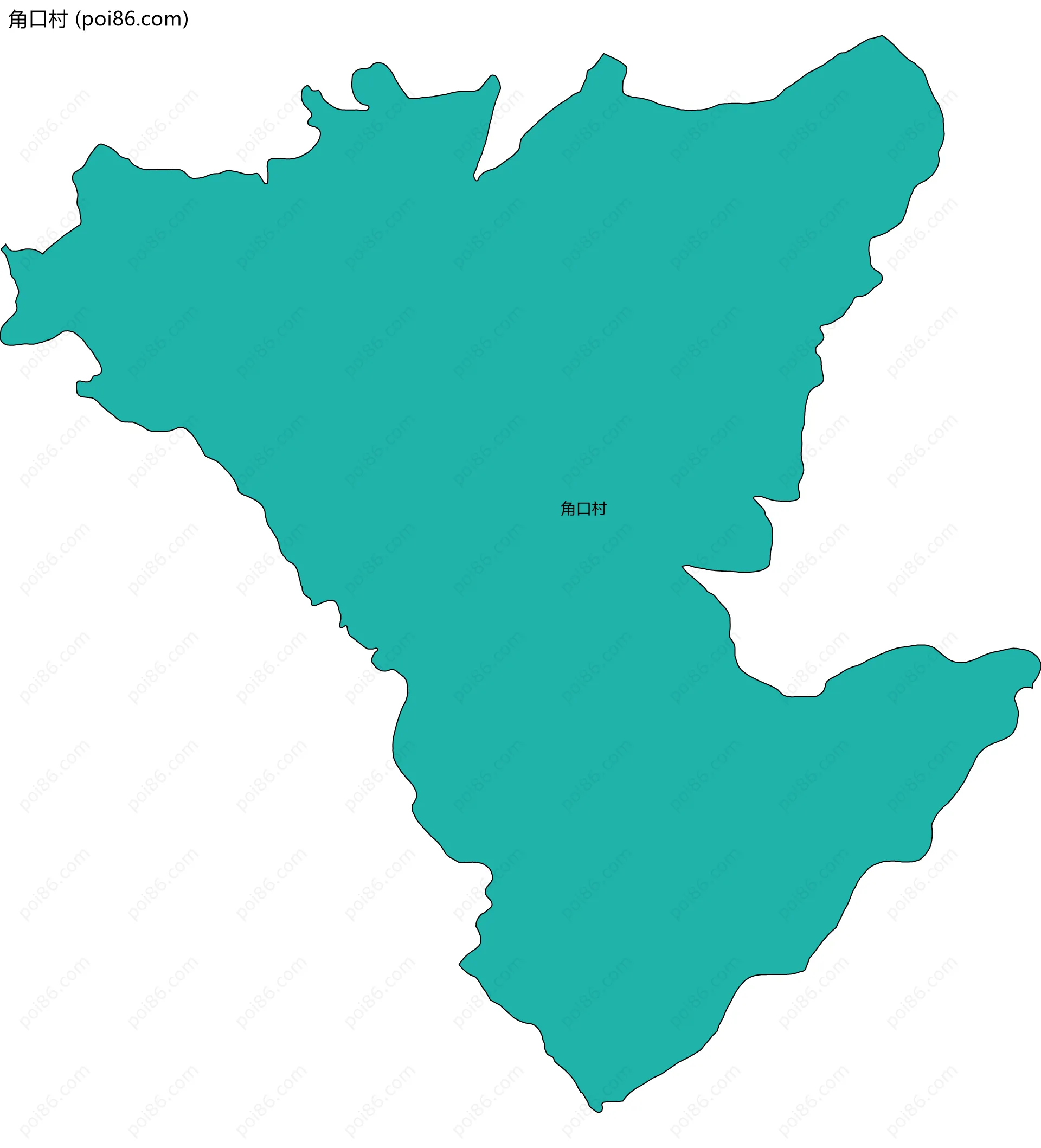 角口村边界地图