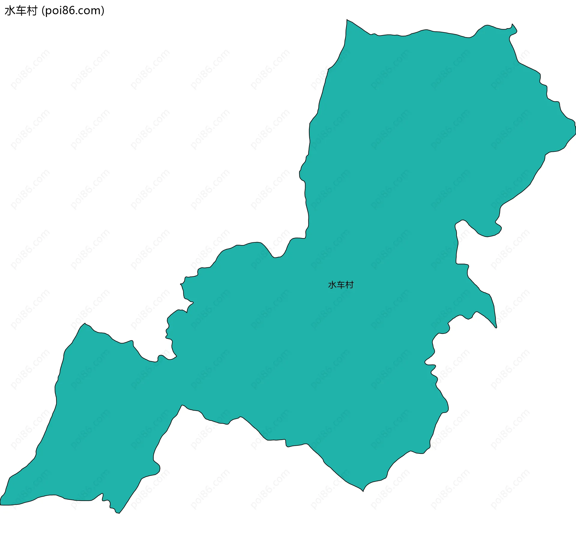 水车村边界地图