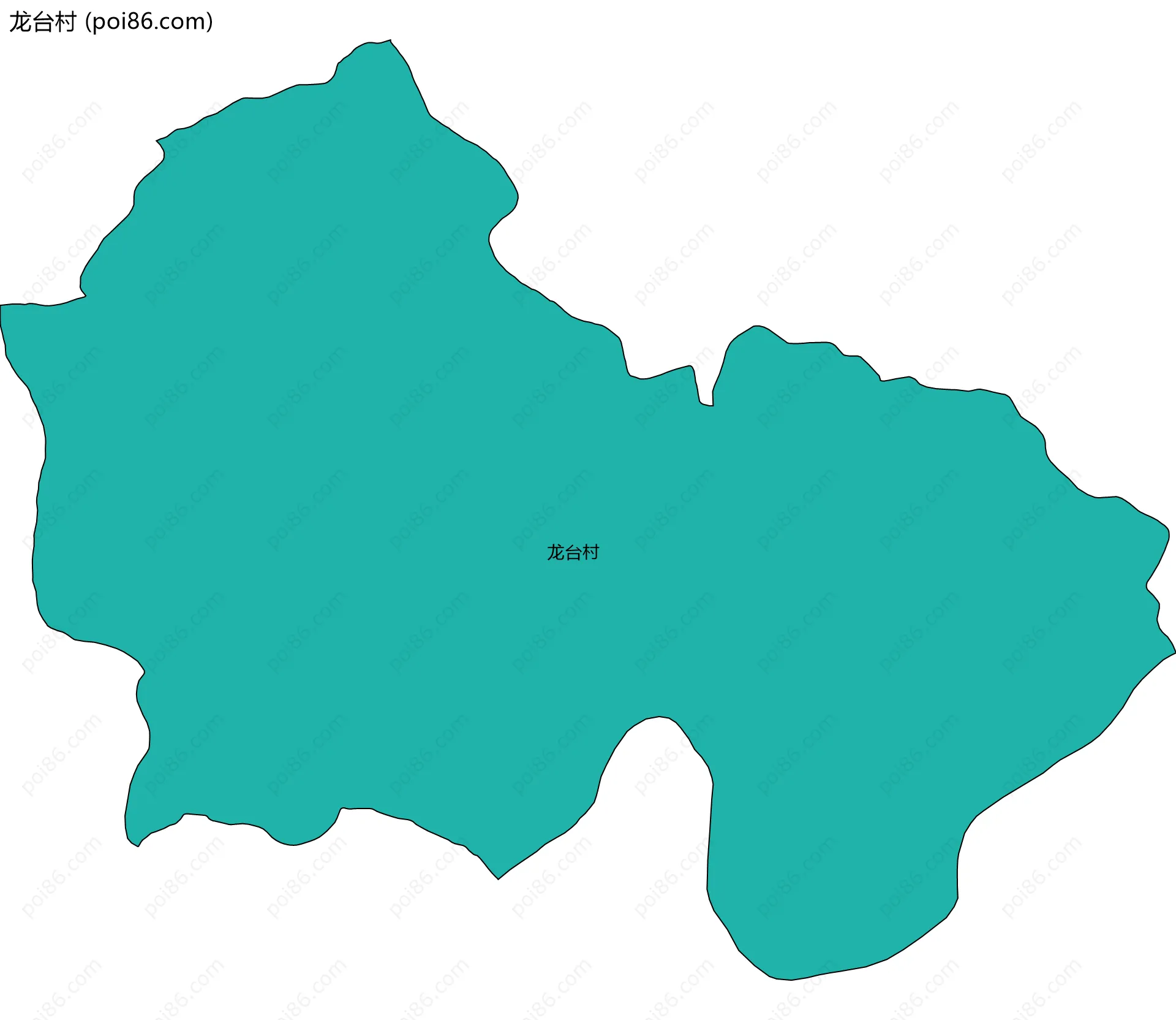 龙台村边界地图